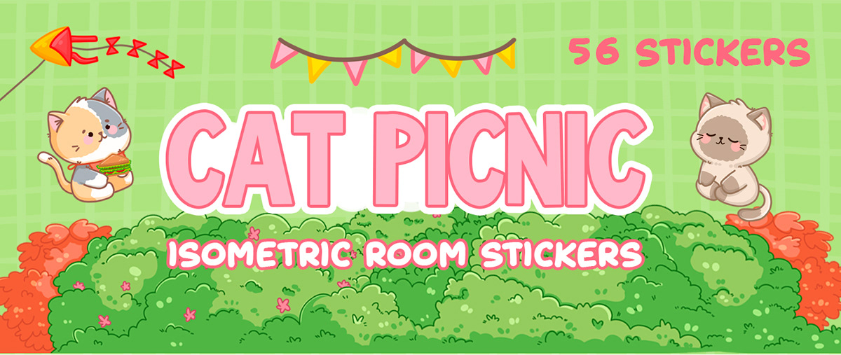 ISOMETRIC ROOMBOX STICKERS — Изображение №1 — Брендинг, Иллюстрация на Dprofile