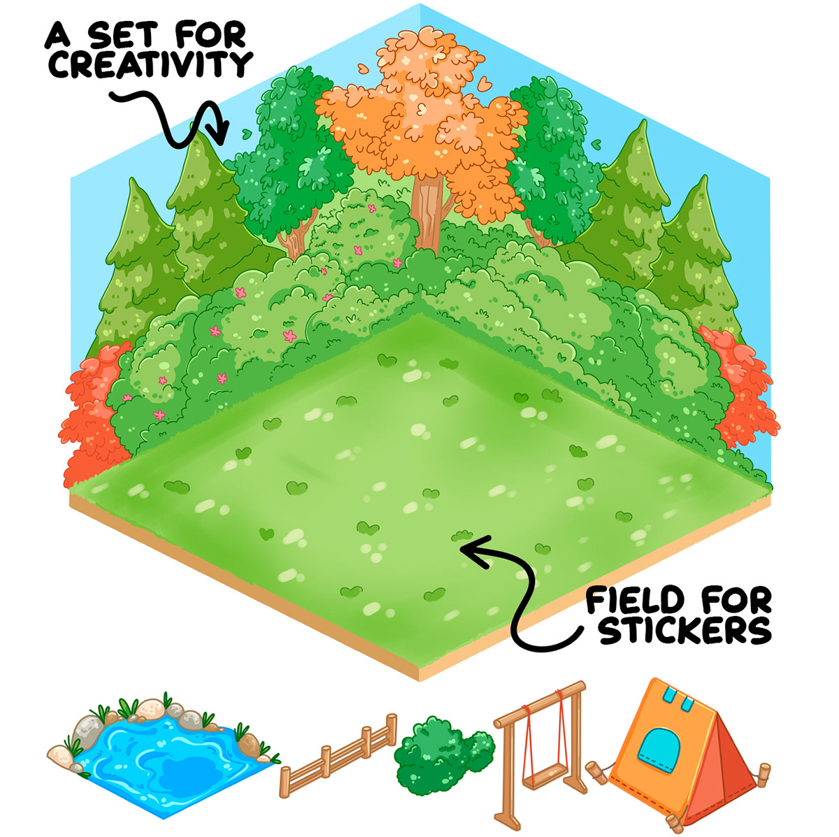 ISOMETRIC ROOMBOX STICKERS — Изображение №4 — Брендинг, Иллюстрация на Dprofile