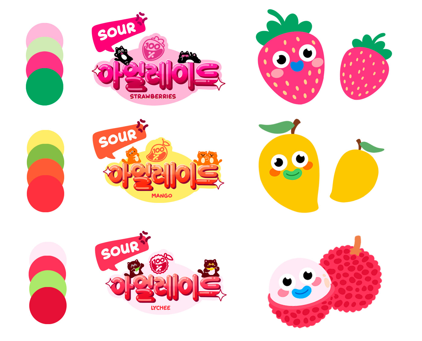 Sour Jelly — Упаковка корейского мармелада — Изображение №2 — Брендинг, Иллюстрация на Dprofile