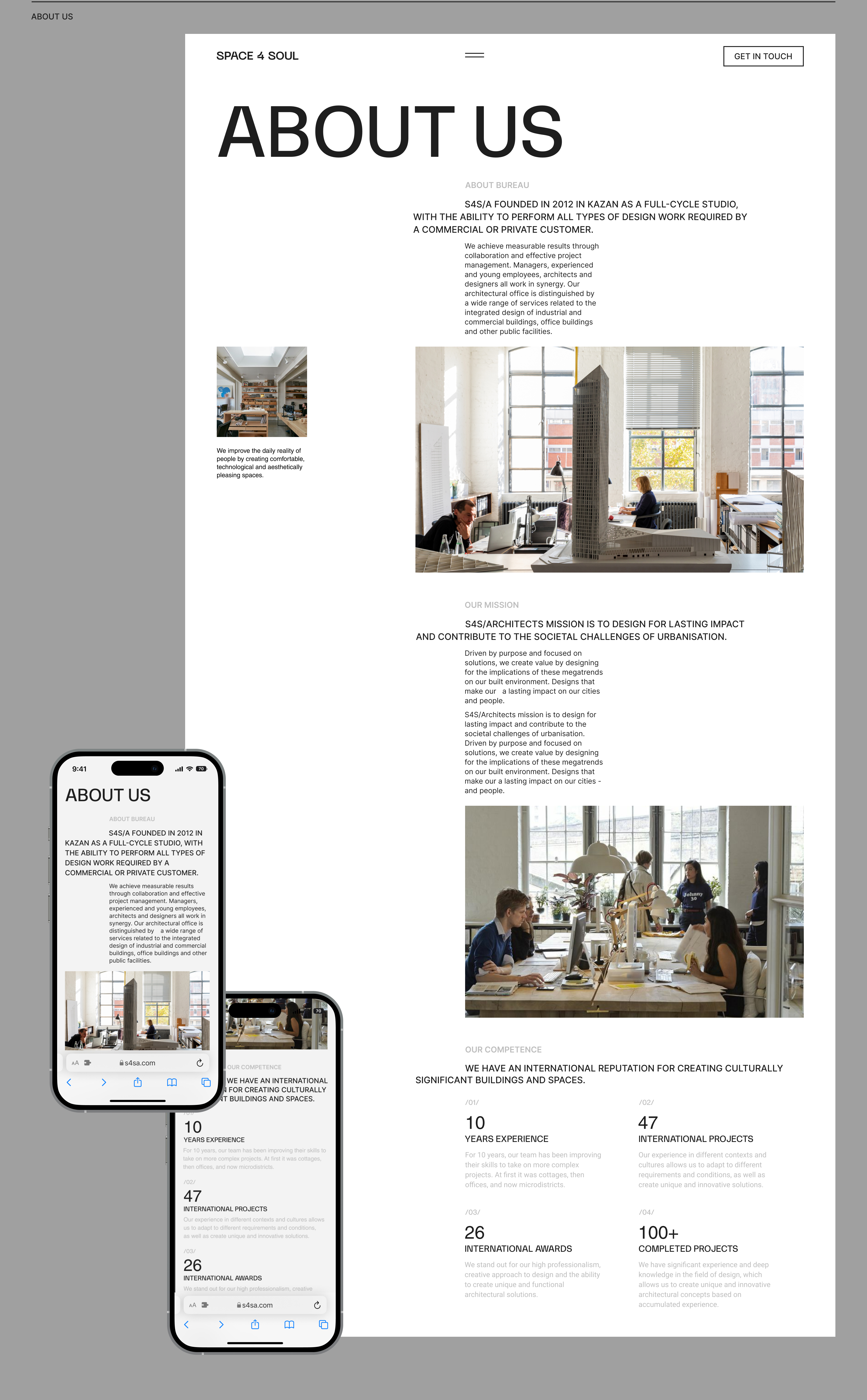 S4S/Architects — Architecture studio website — Изображение №7 — Интерфейсы на Dprofile