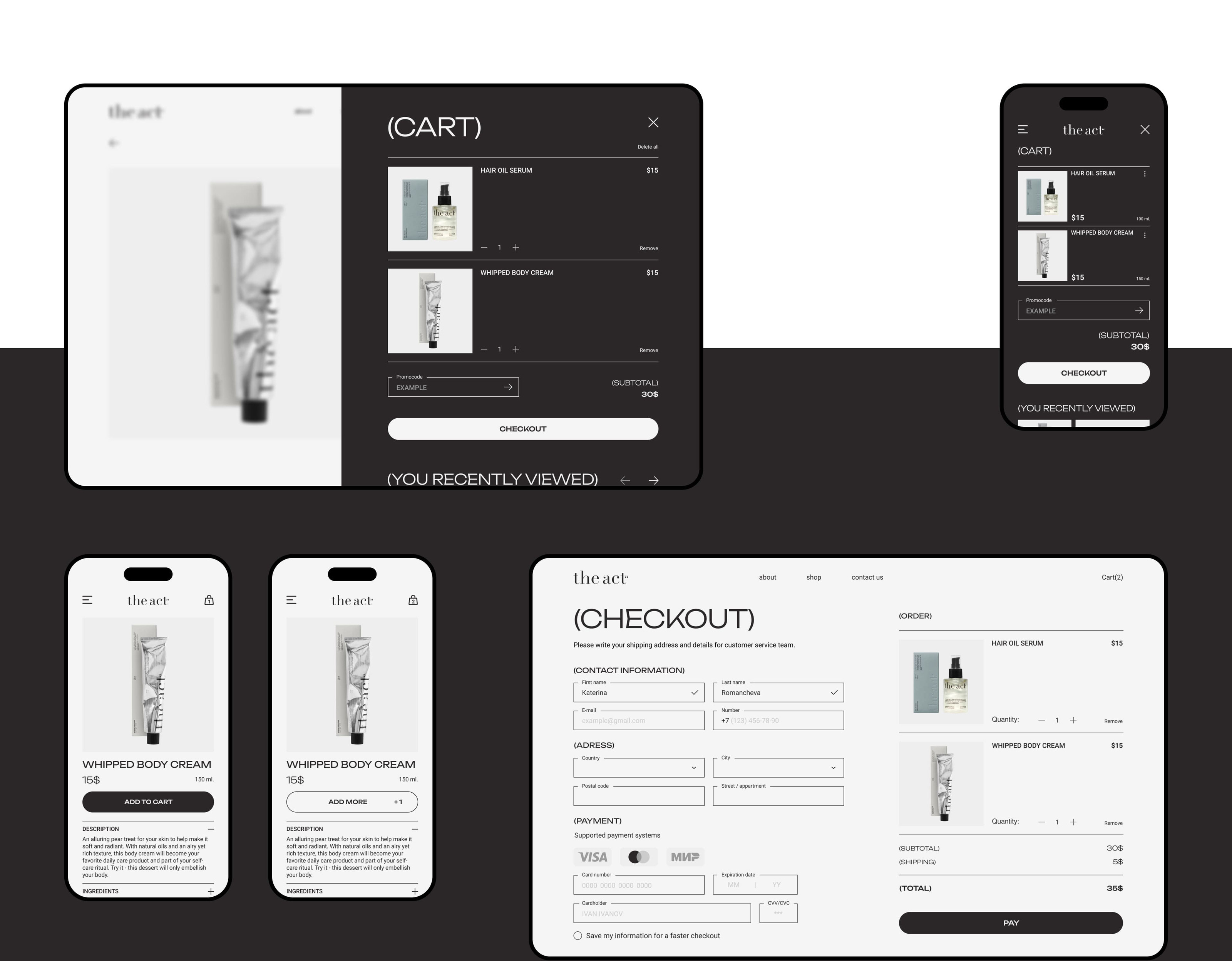 THE ACT - redesign website — Изображение №8 — Интерфейсы на Dprofile