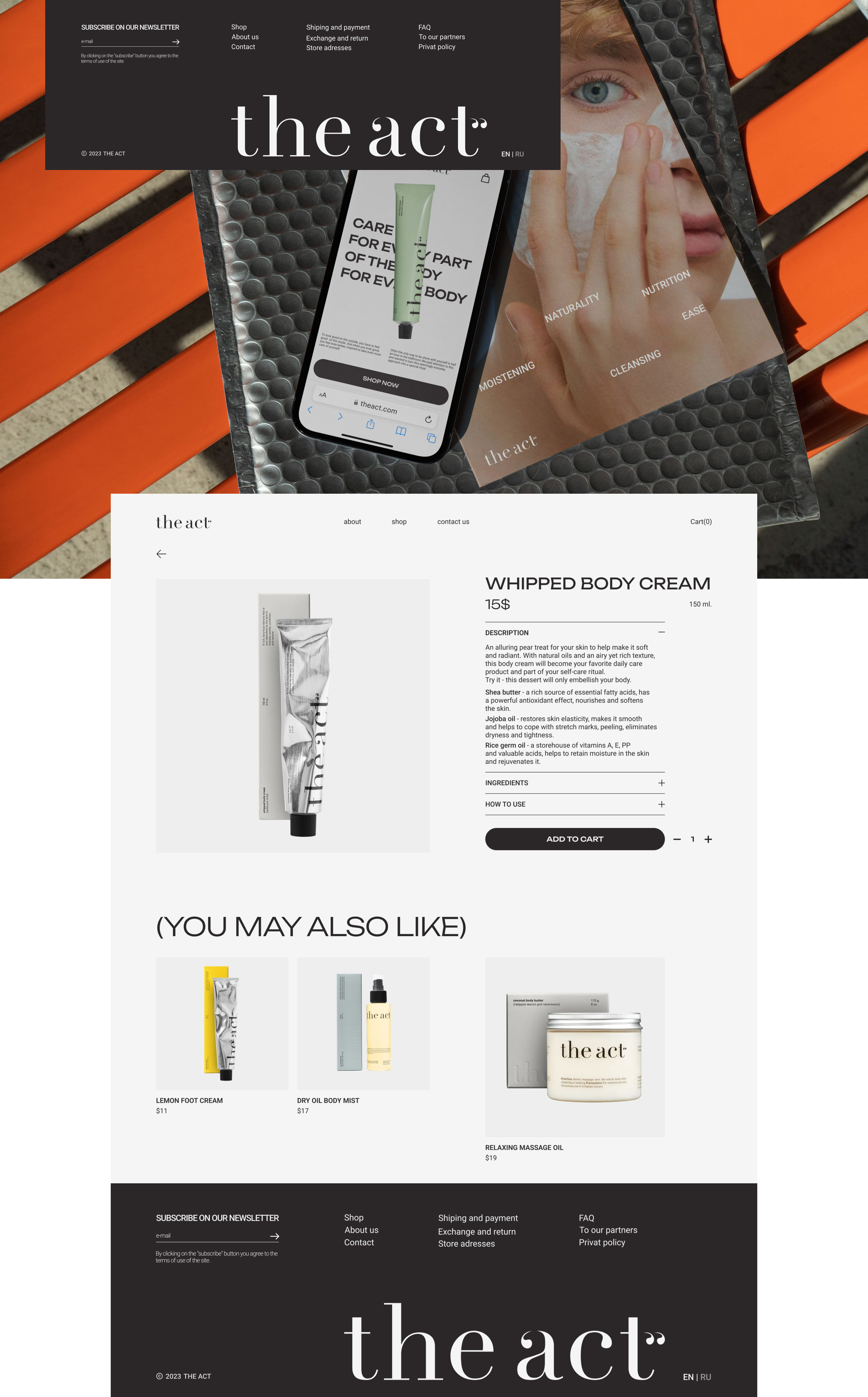 THE ACT - redesign website — Изображение №7 — Интерфейсы на Dprofile