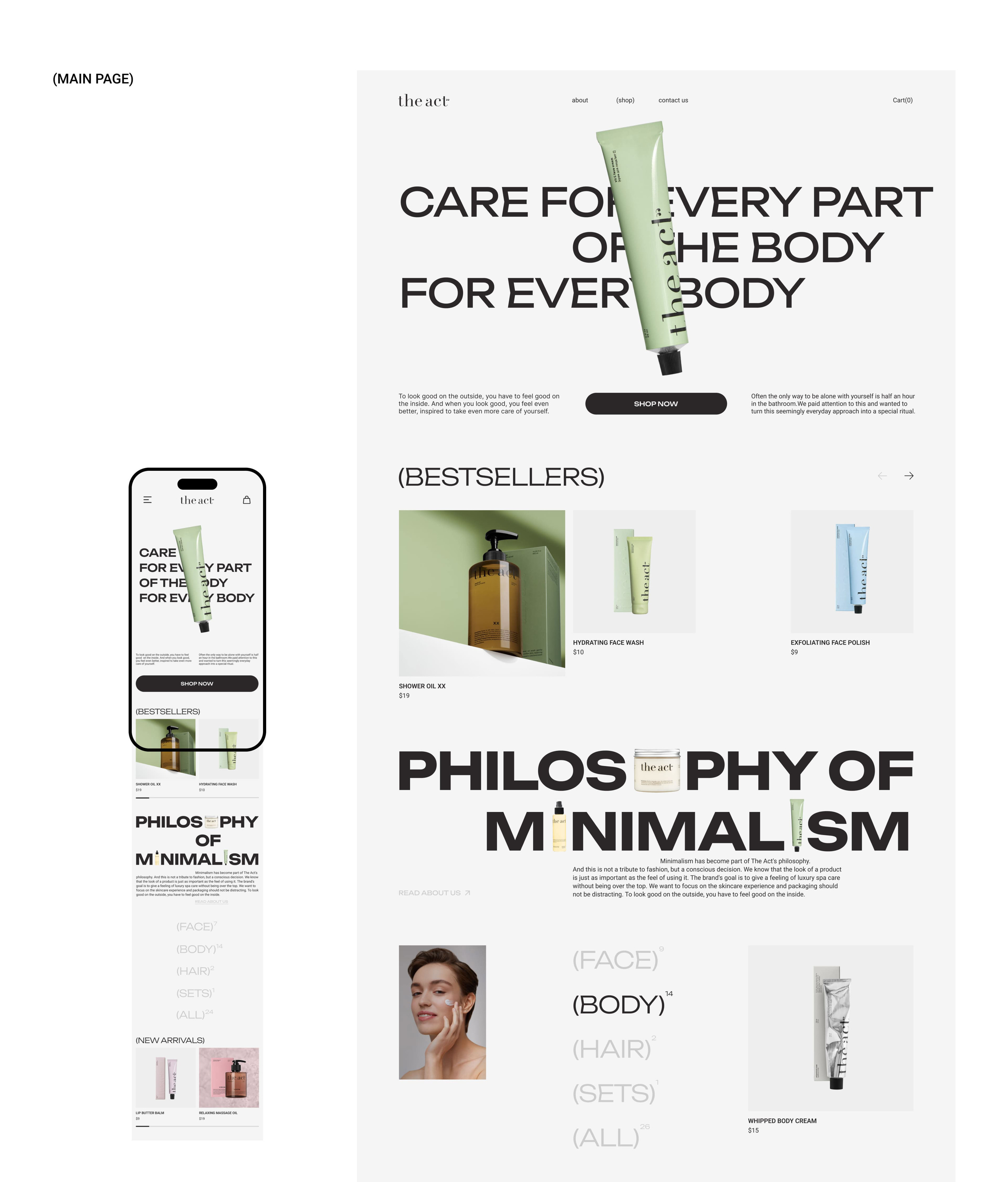 THE ACT - redesign website — Изображение №3 — Интерфейсы на Dprofile