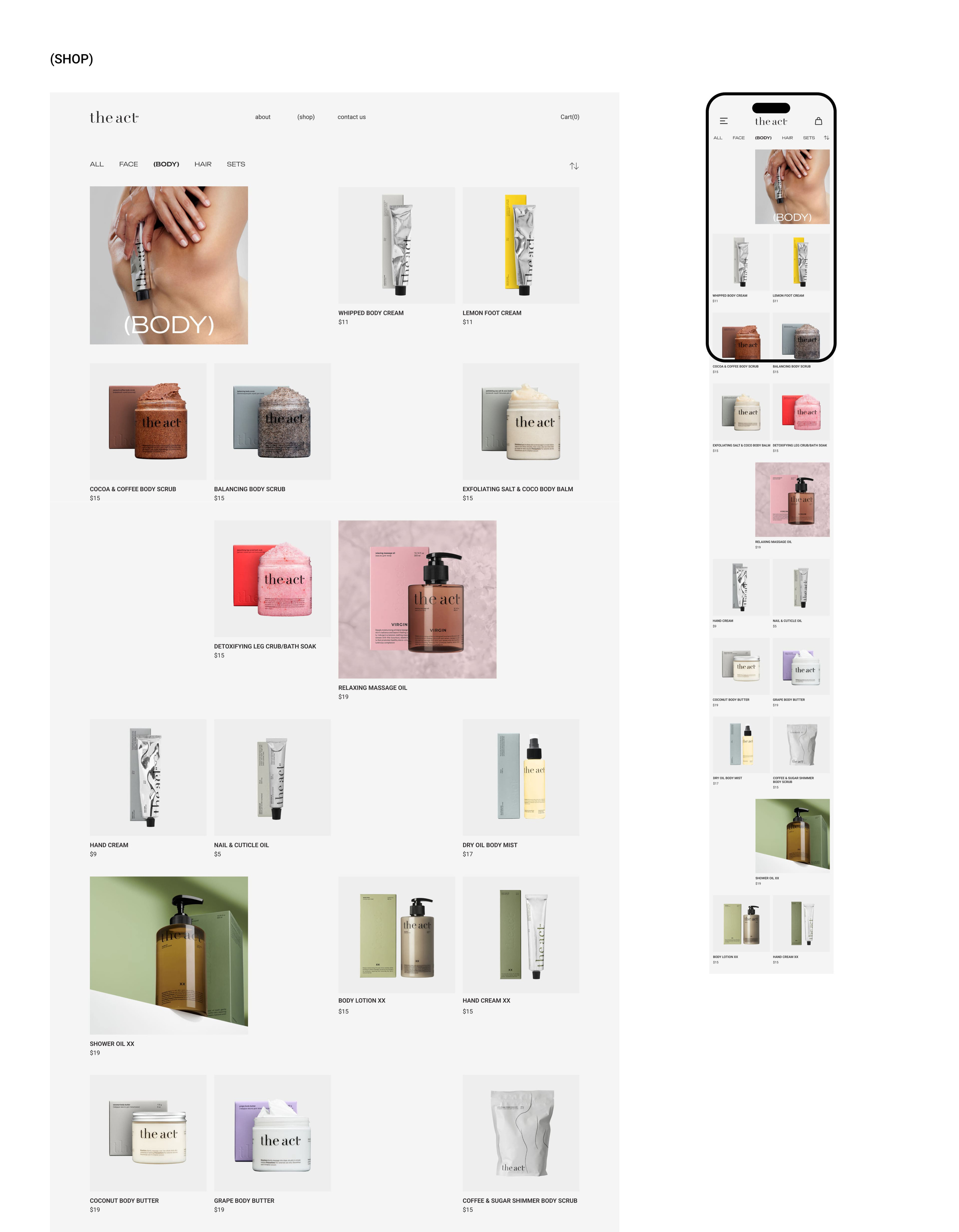 THE ACT - redesign website — Изображение №6 — Интерфейсы на Dprofile