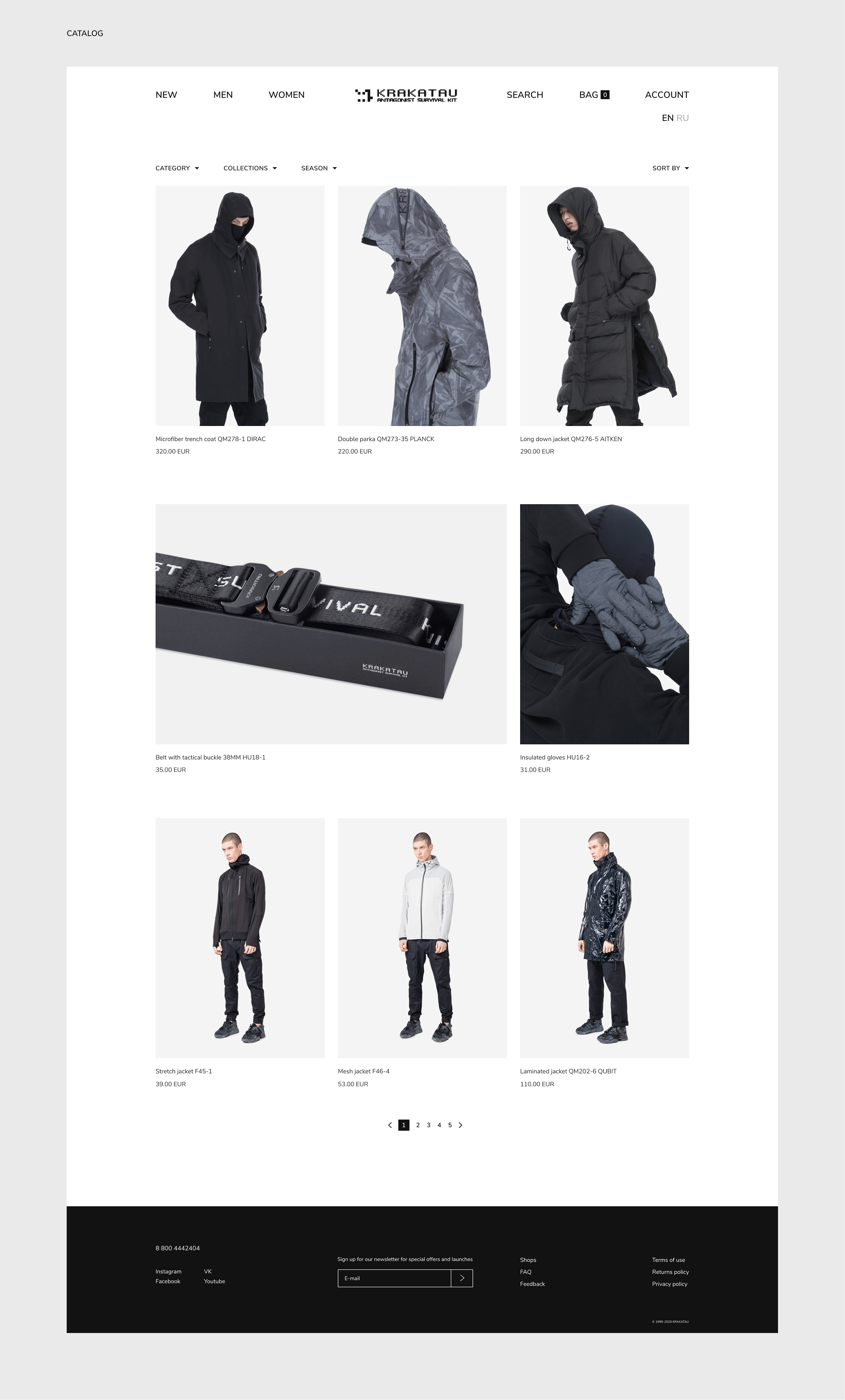 KRAKATAU — Online store Redesign — Изображение №5 — Интерфейсы на Dprofile