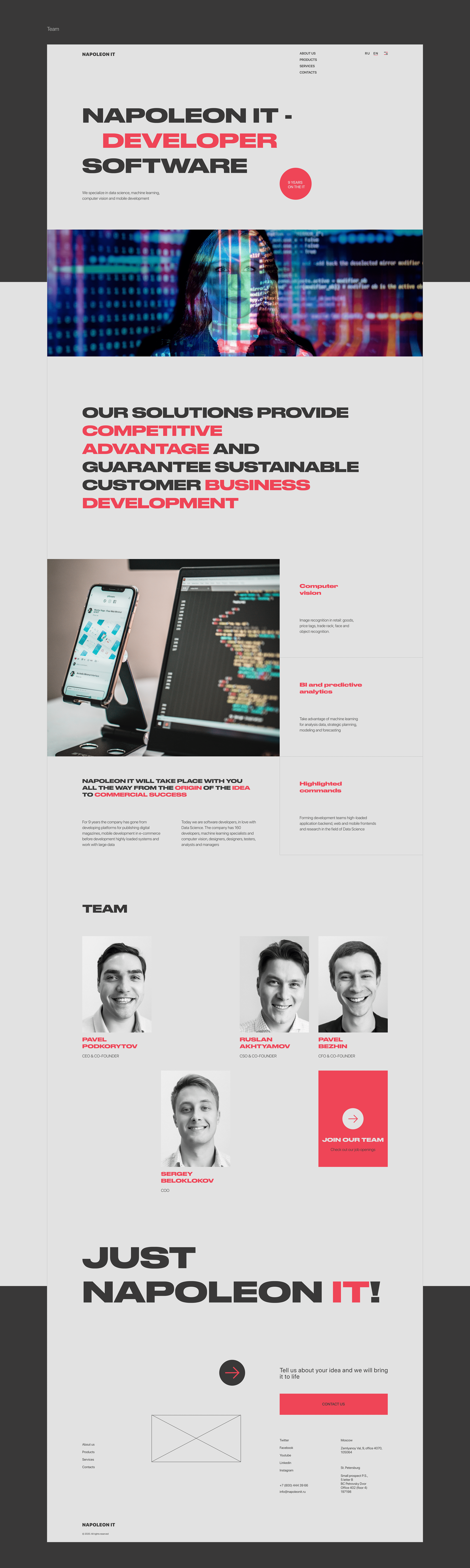 Napoleon IT — New Website — Изображение №5 — Интерфейсы на Dprofile