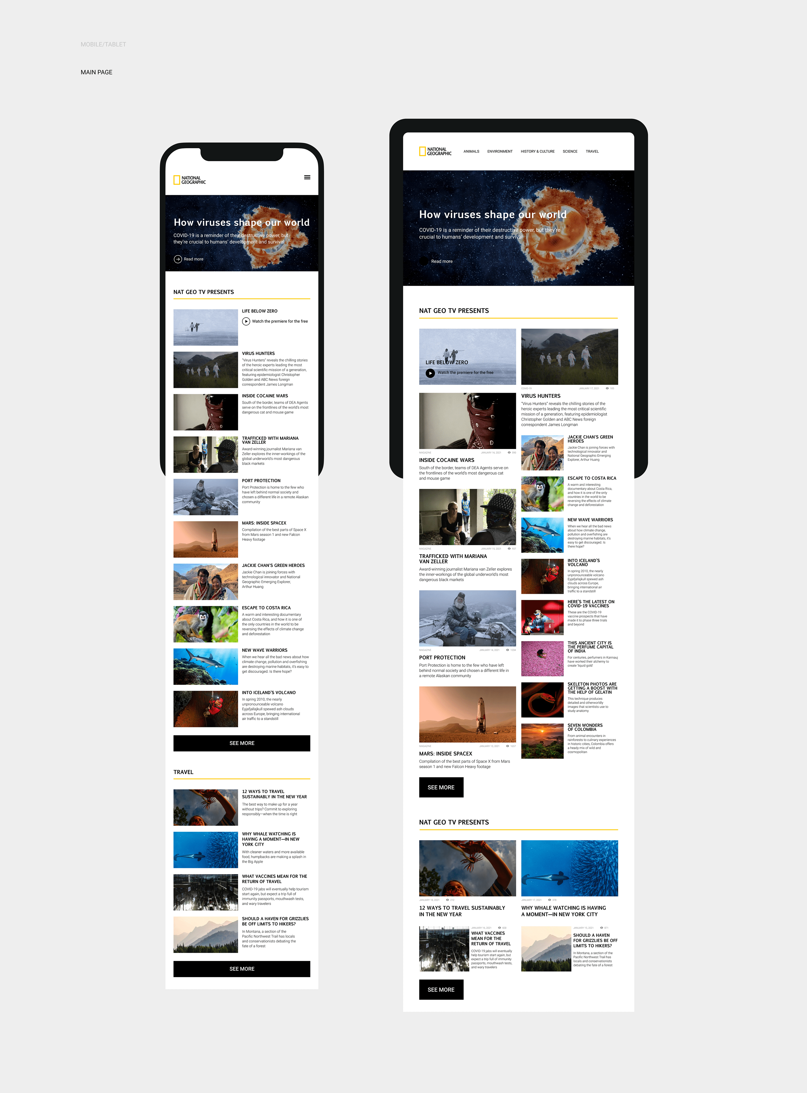 National Geographic — Website Redesign — Изображение №3 — Интерфейсы на Dprofile