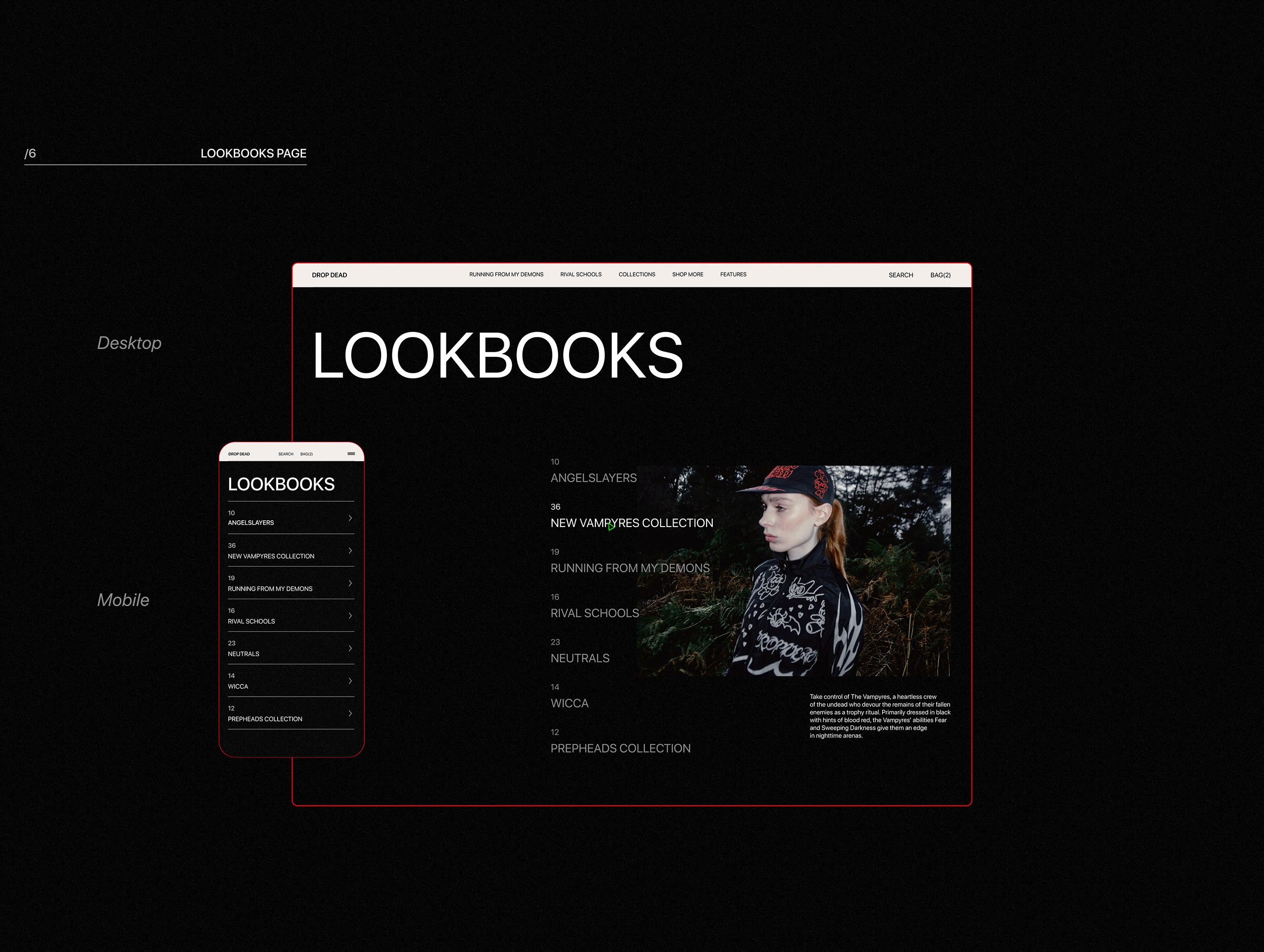 DROP DEAD e-commerce redesign concept — Изображение №9 — Интерфейсы на Dprofile
