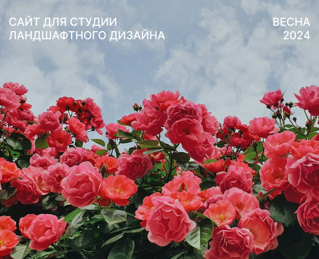 Сайт для студии ландшафтного дизайна — Интерфейсы на Dprofile