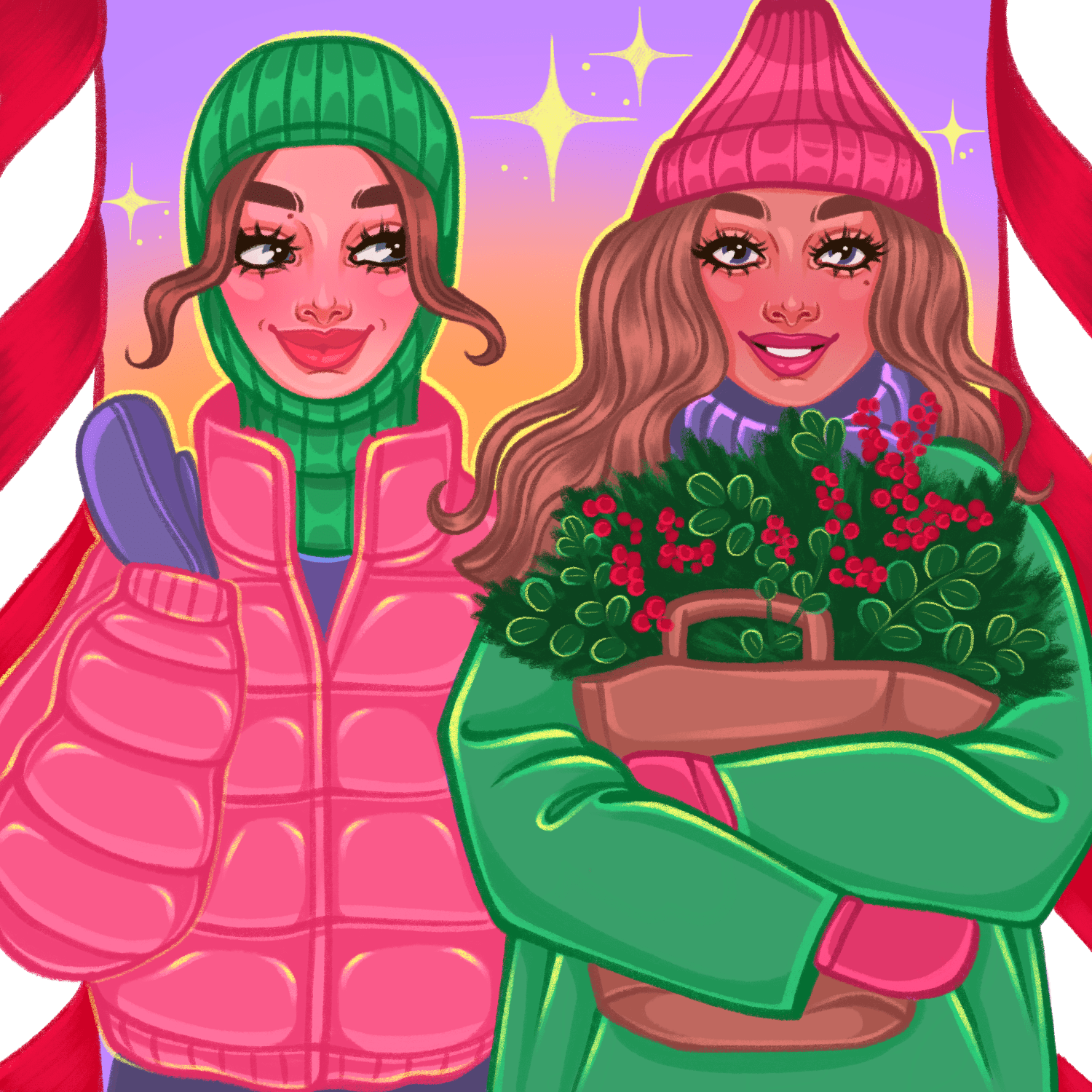 CHRISTMAS CARD / NEW YEAR'S ILLUSTRATION — Изображение №1 — Иллюстрация, Графика на Dprofile