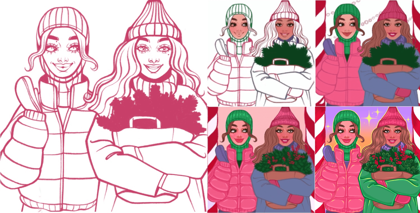 CHRISTMAS CARD / NEW YEAR'S ILLUSTRATION — Изображение №6 — Иллюстрация, Графика на Dprofile