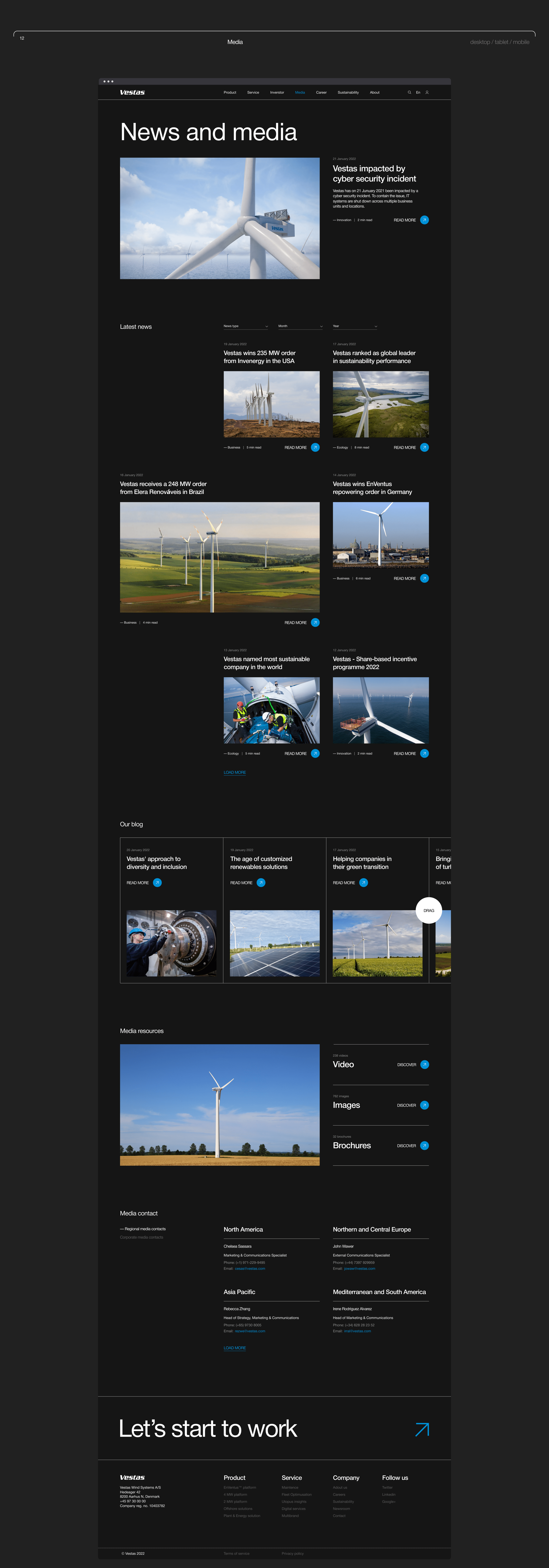 Vestas — corporate website redesign — Изображение №21 — Интерфейсы на Dprofile