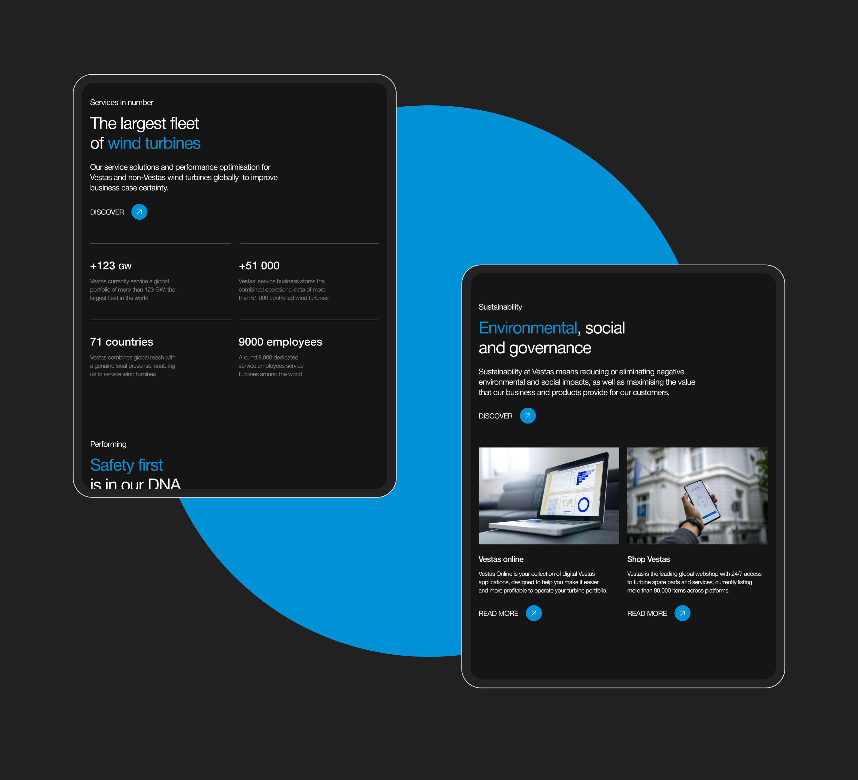 Vestas — corporate website redesign — Изображение №13 — Интерфейсы на Dprofile