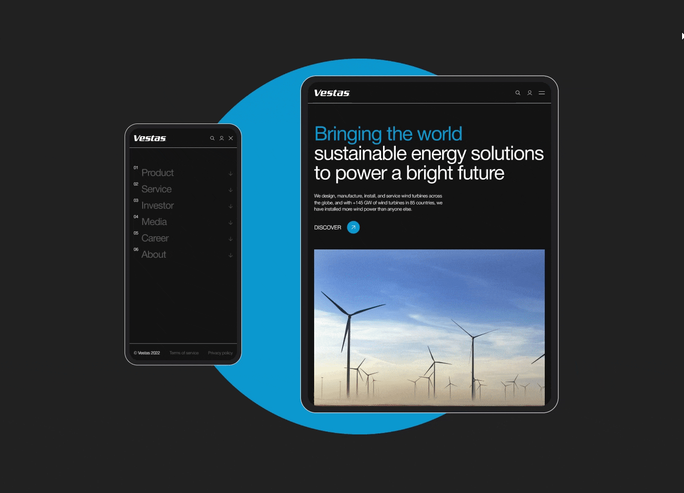 Vestas — corporate website redesign — Изображение №4 — Интерфейсы на Dprofile