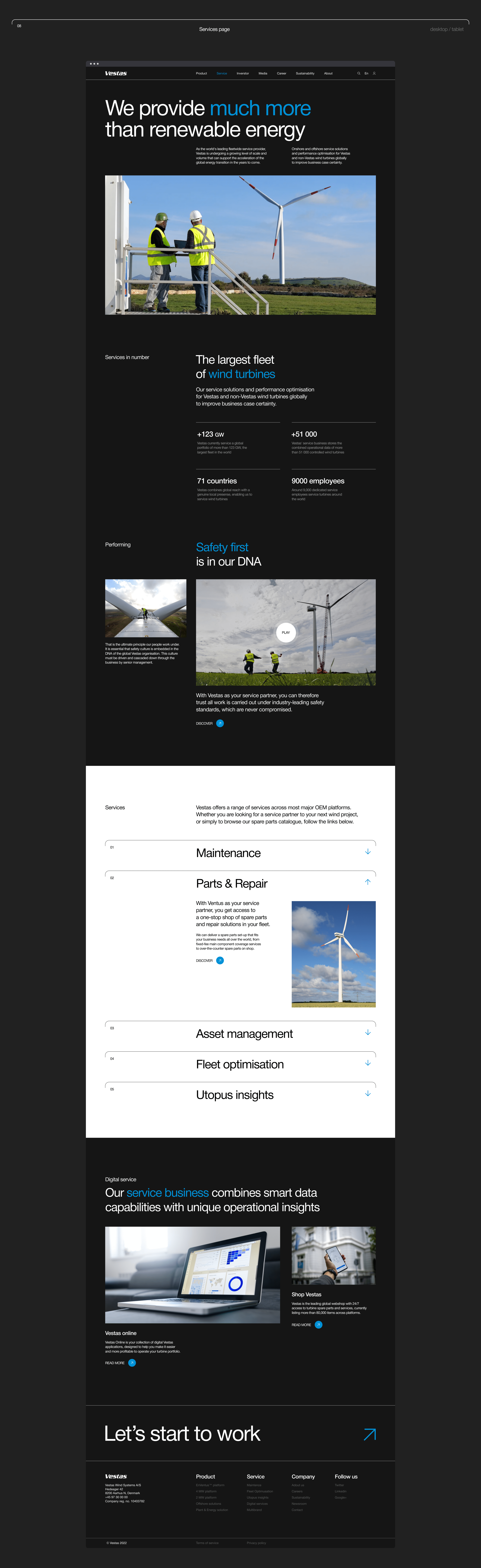 Vestas — corporate website redesign — Изображение №12 — Интерфейсы на Dprofile