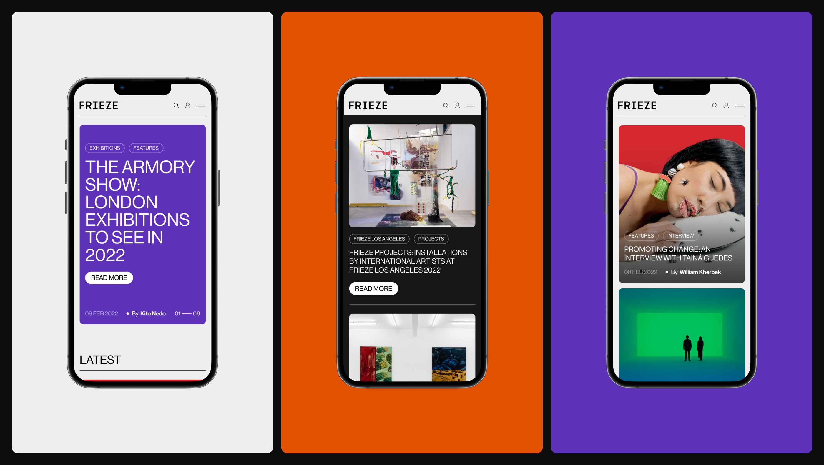 Frieze — online magazine redesign concept — Изображение №4 — Интерфейсы на Dprofile