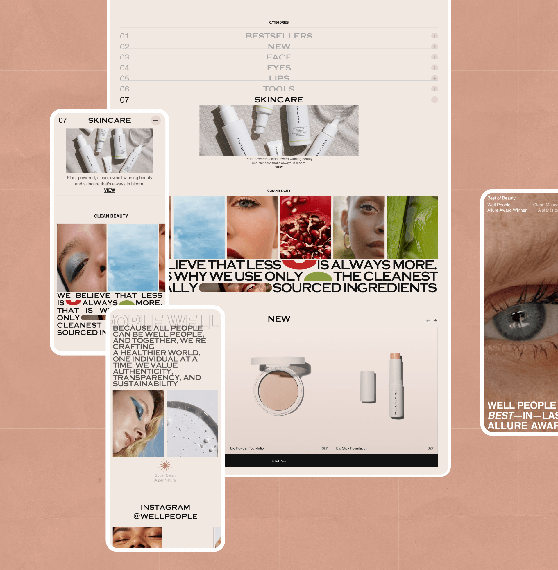 WELL PEOPLE / E COMMERCE REDESIGN — Изображение №3 — Интерфейсы на Dprofile