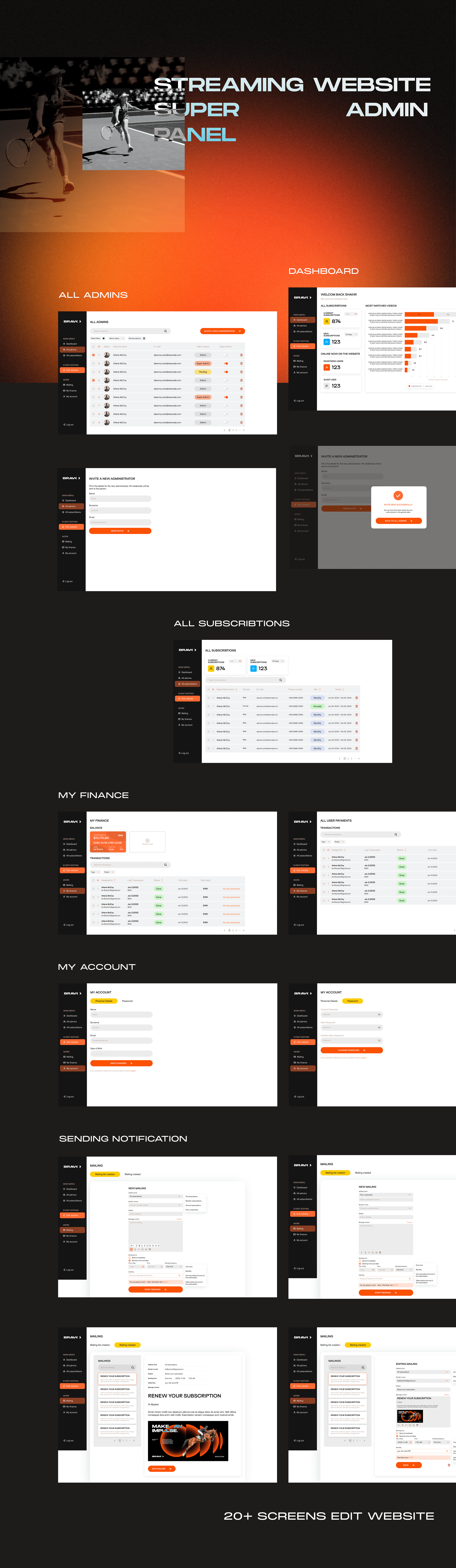 Спортивная стриминговая платформа — Изображение №13 — Интерфейсы на Dprofile