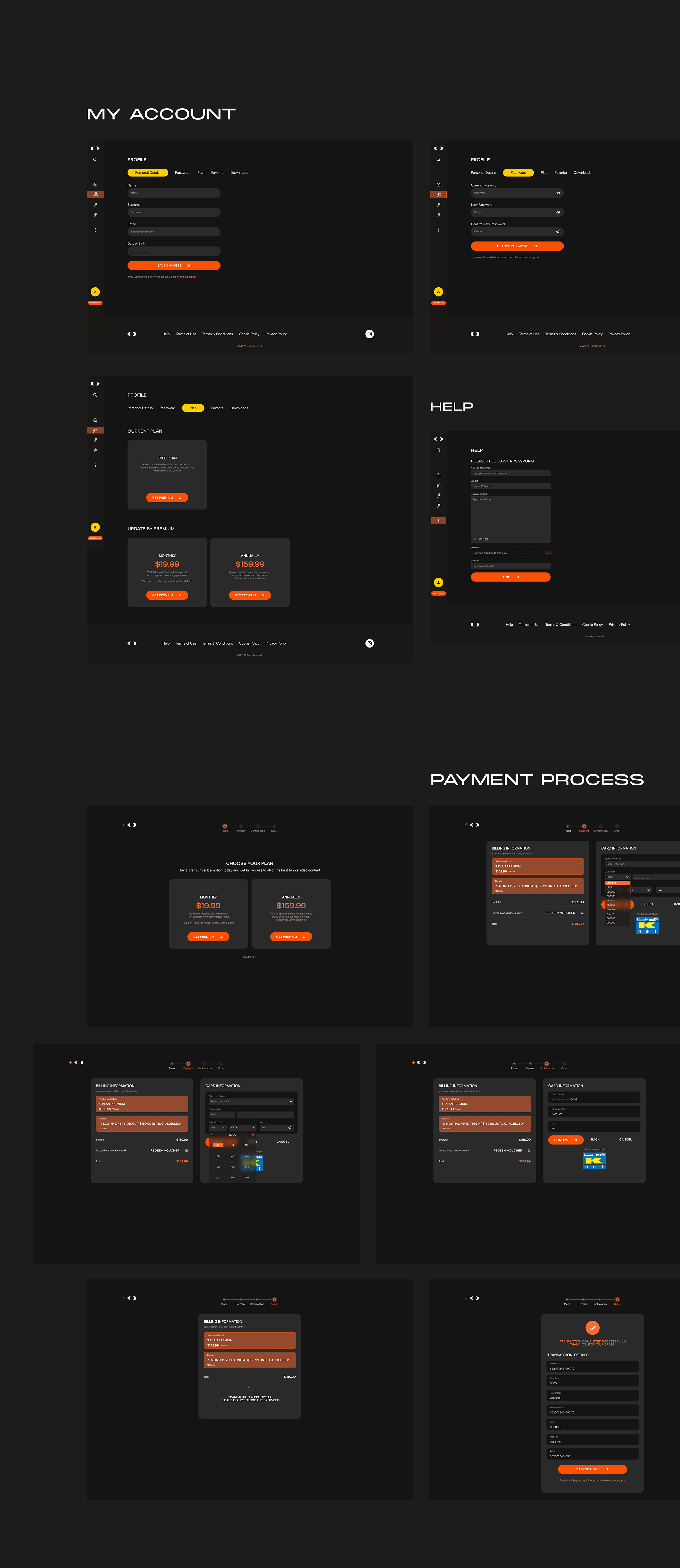 Спортивная стриминговая платформа — Изображение №12 — Интерфейсы на Dprofile