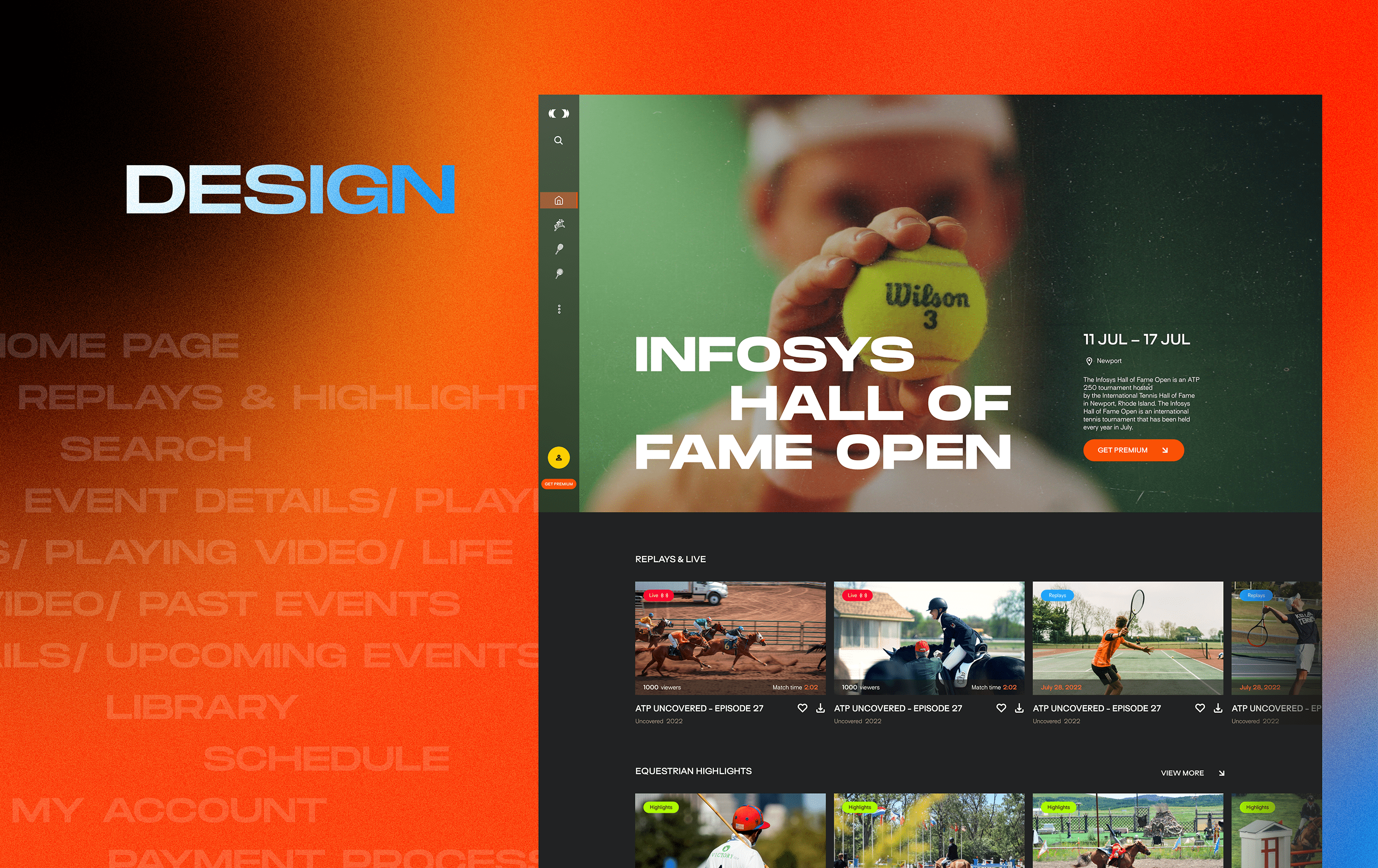 Спортивная стриминговая платформа — Изображение №8 — Интерфейсы на Dprofile