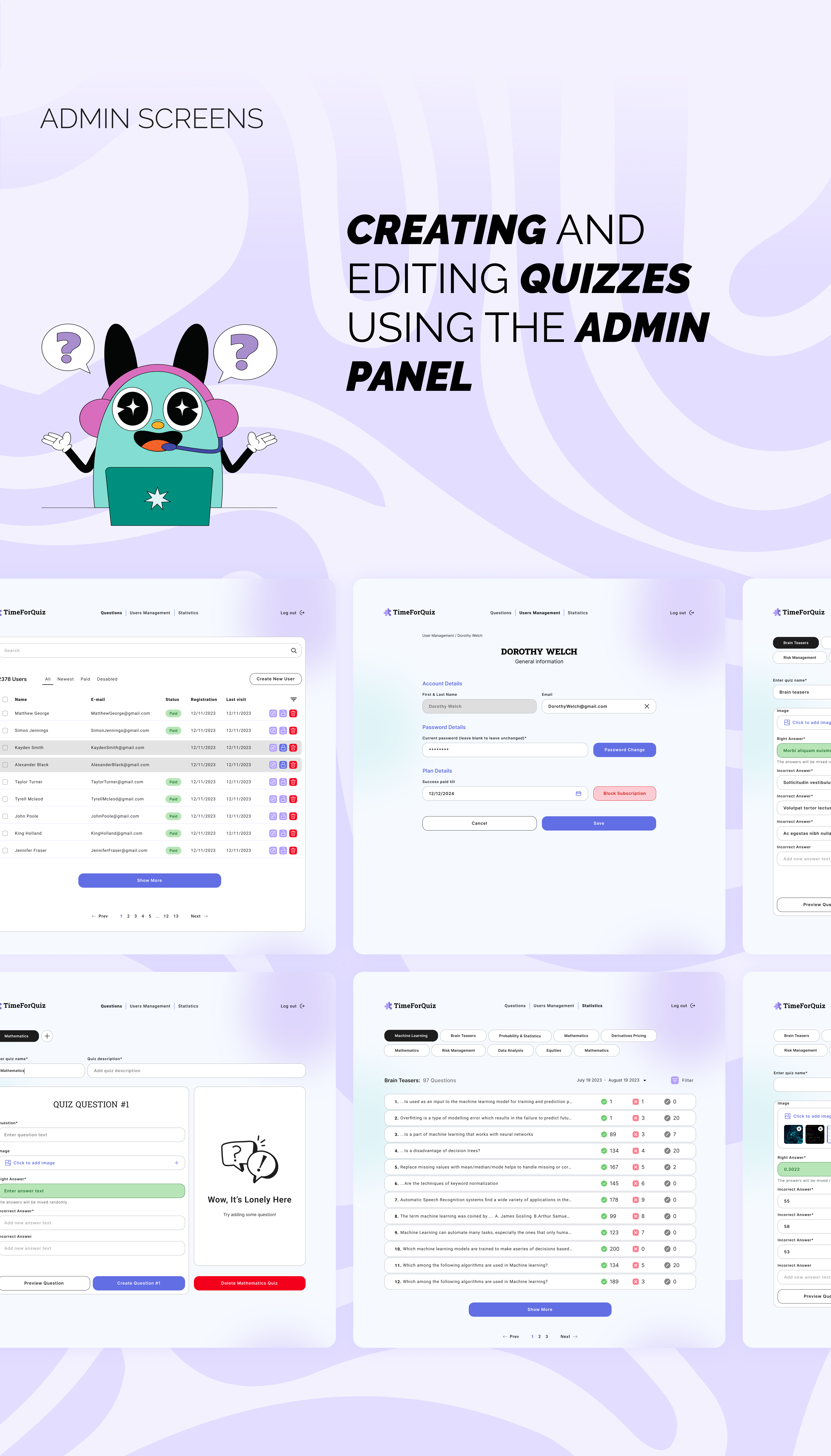 TimeForQuiz — Изображение №9 — Интерфейсы на Dprofile