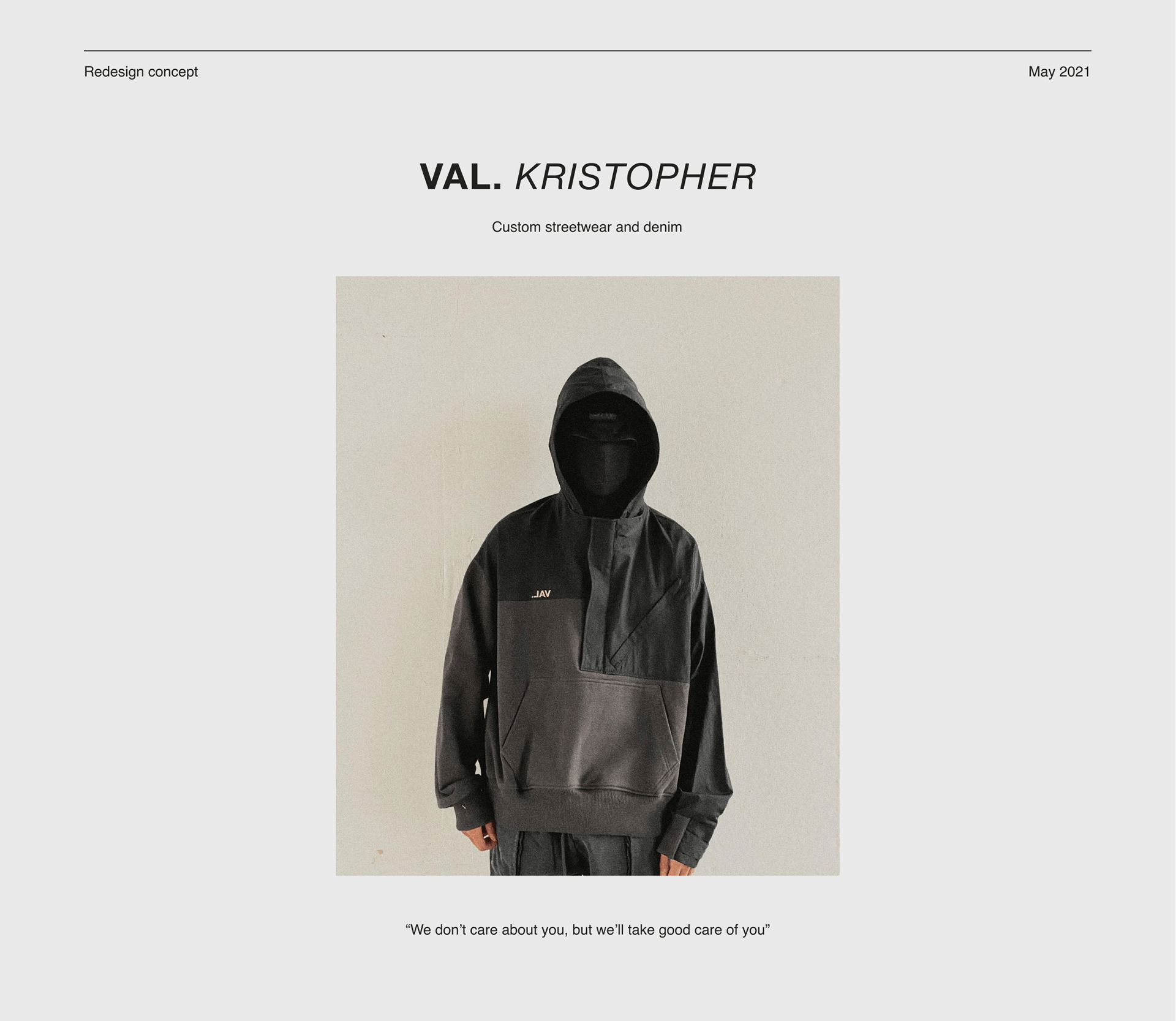 VAL. KRISTOPHER — Online Store — Изображение №1 — Интерфейсы на Dprofile