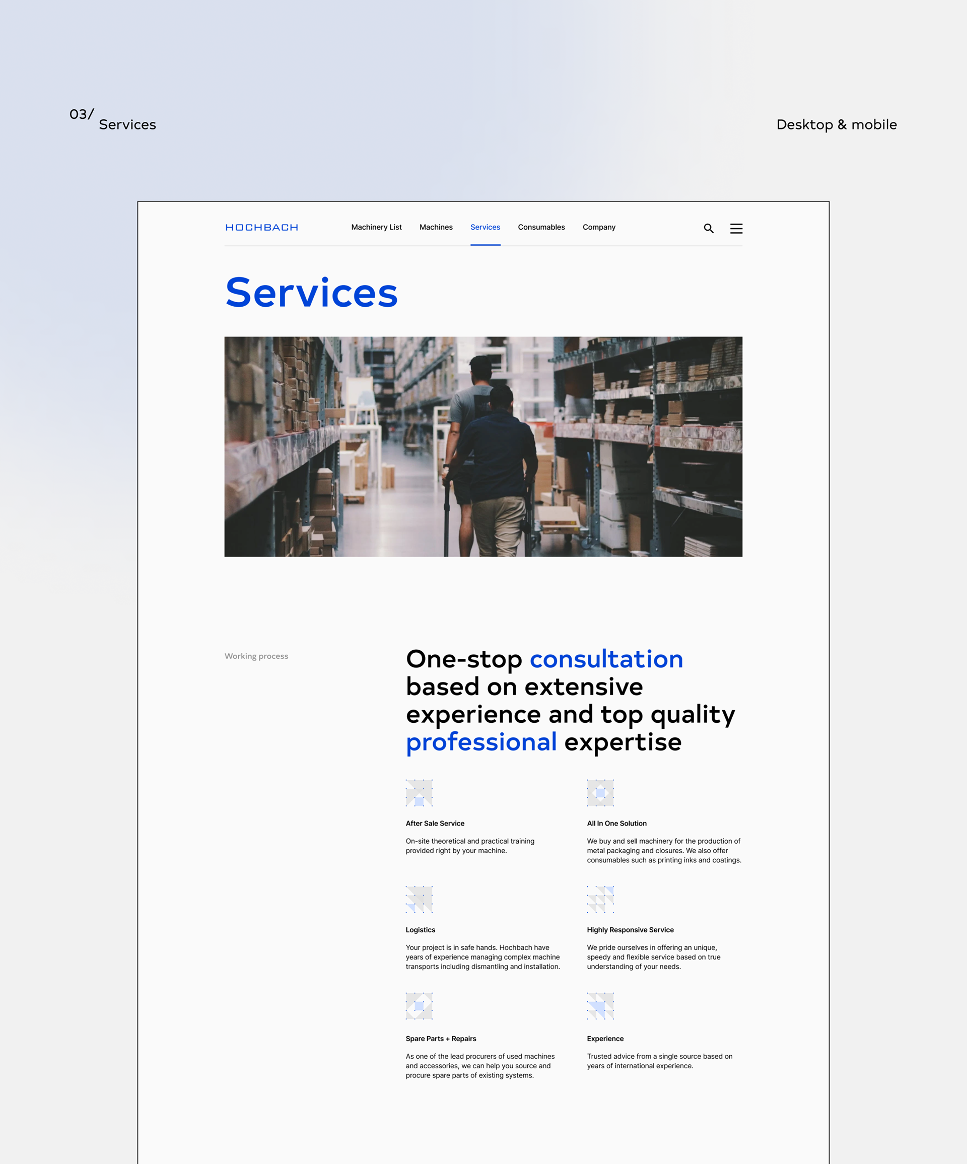 Hochbach — Website Redesign — Изображение №6 — Интерфейсы на Dprofile