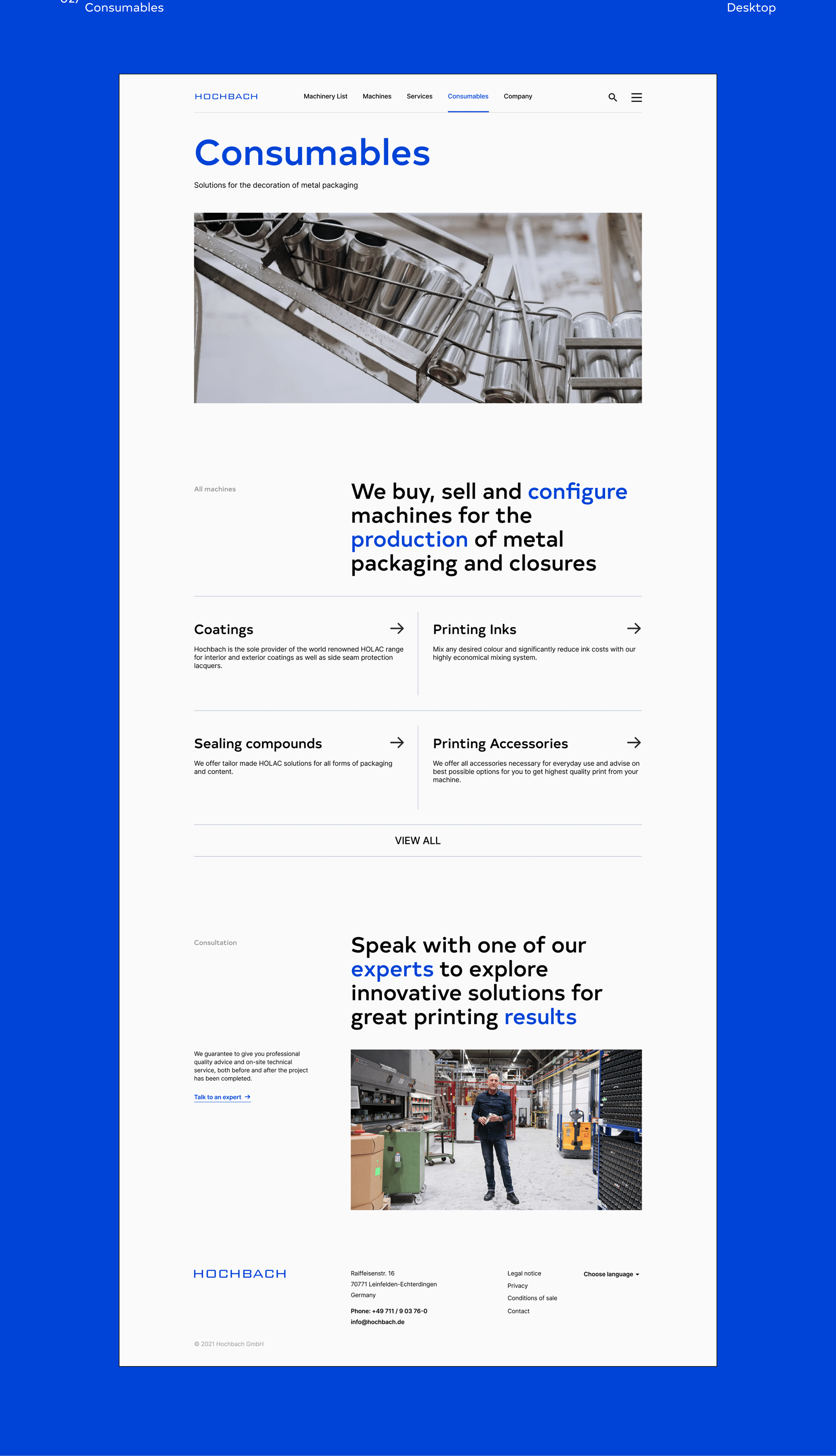 Hochbach — Website Redesign — Изображение №5 — Интерфейсы на Dprofile