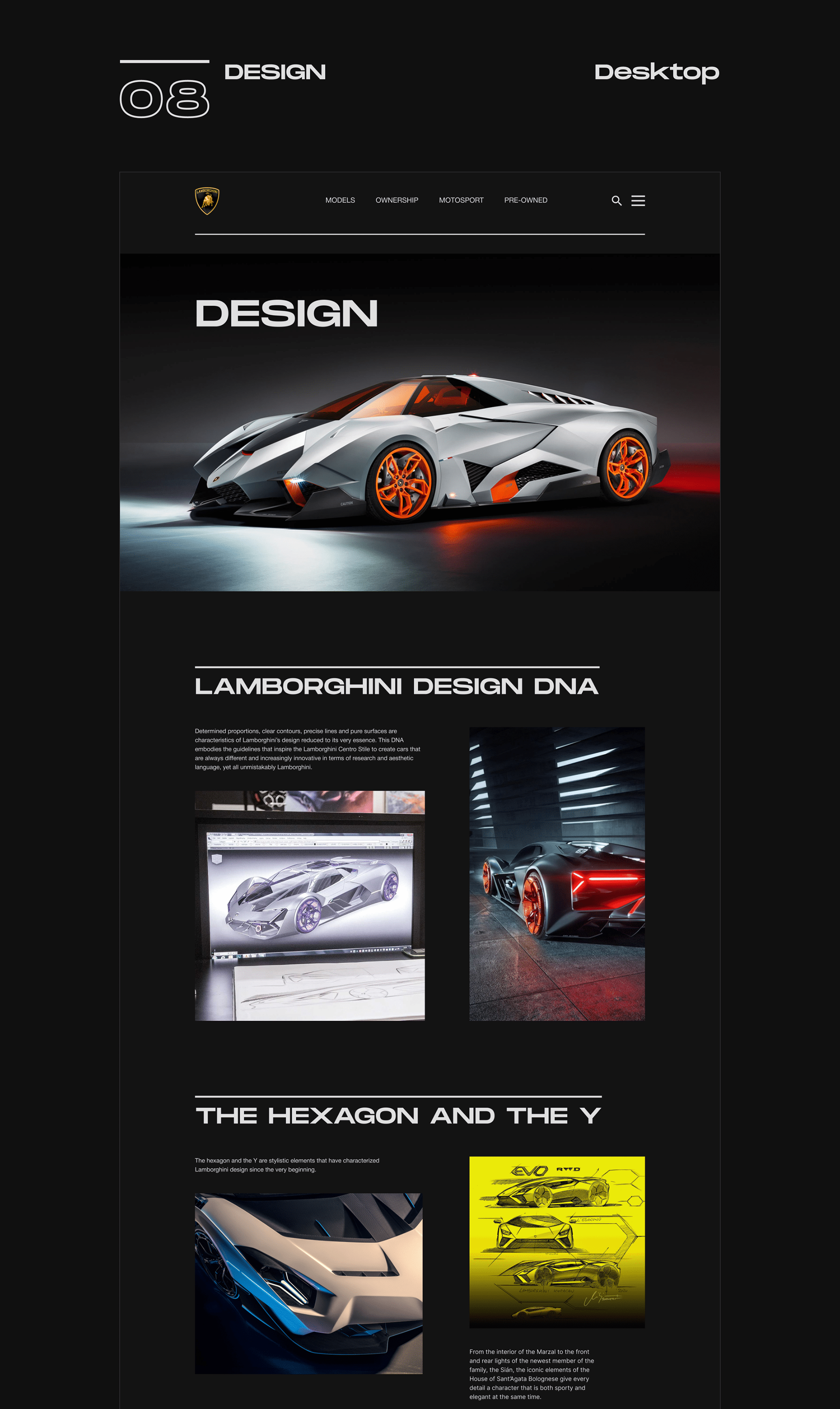 Lamborghini — New Website Concept — Изображение №20 — Интерфейсы на Dprofile