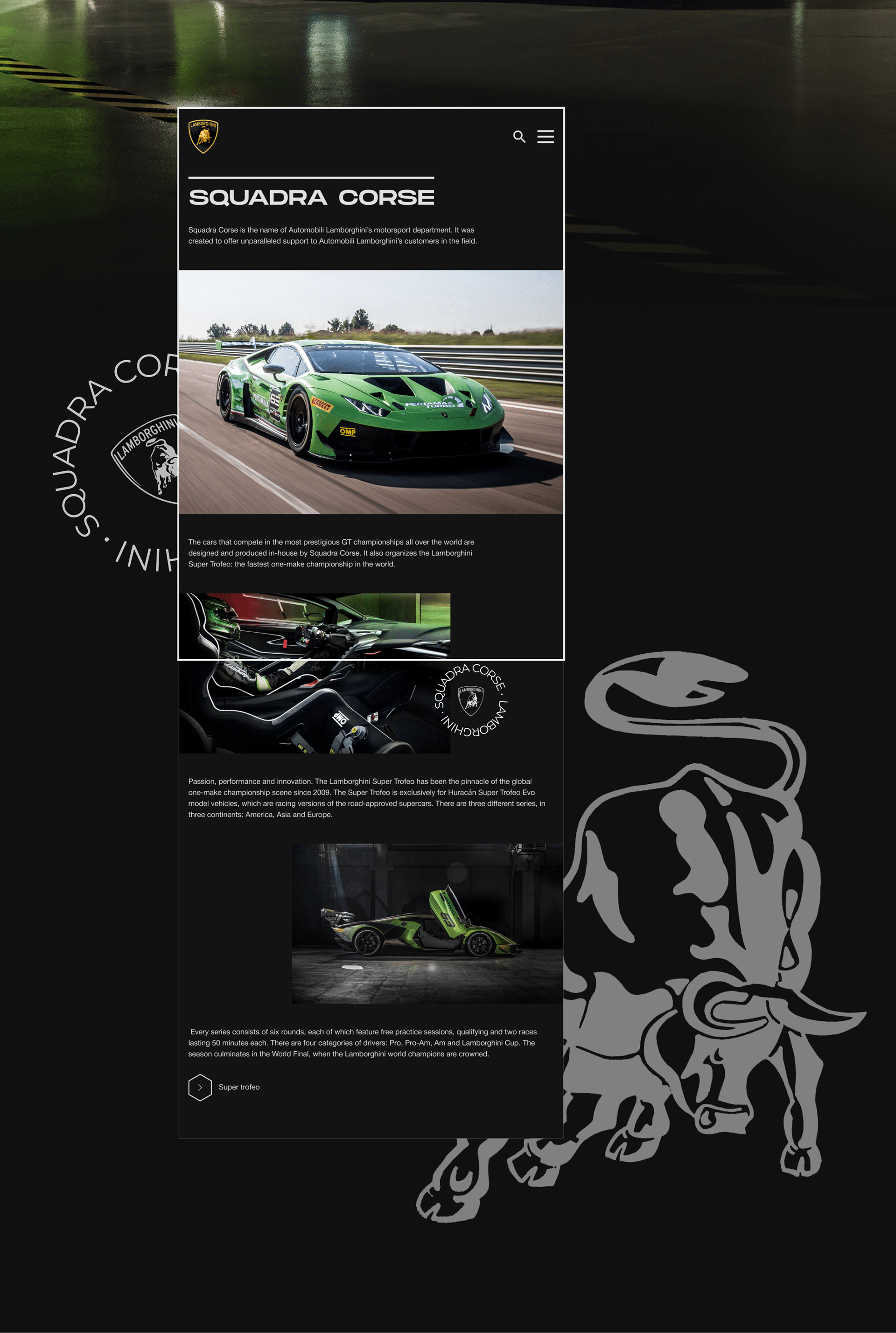 Lamborghini — New Website Concept — Изображение №17 — Интерфейсы на Dprofile