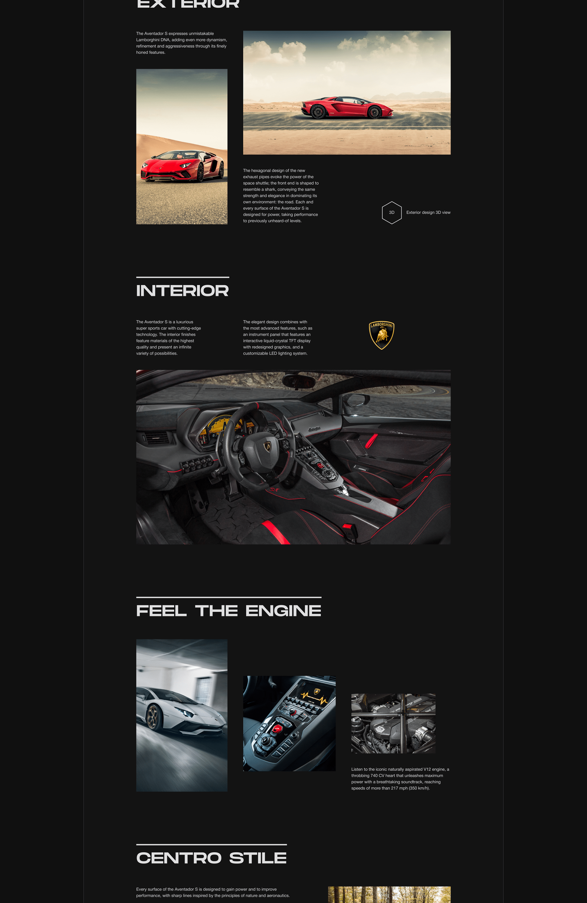 Lamborghini — New Website Concept — Изображение №9 — Интерфейсы на Dprofile