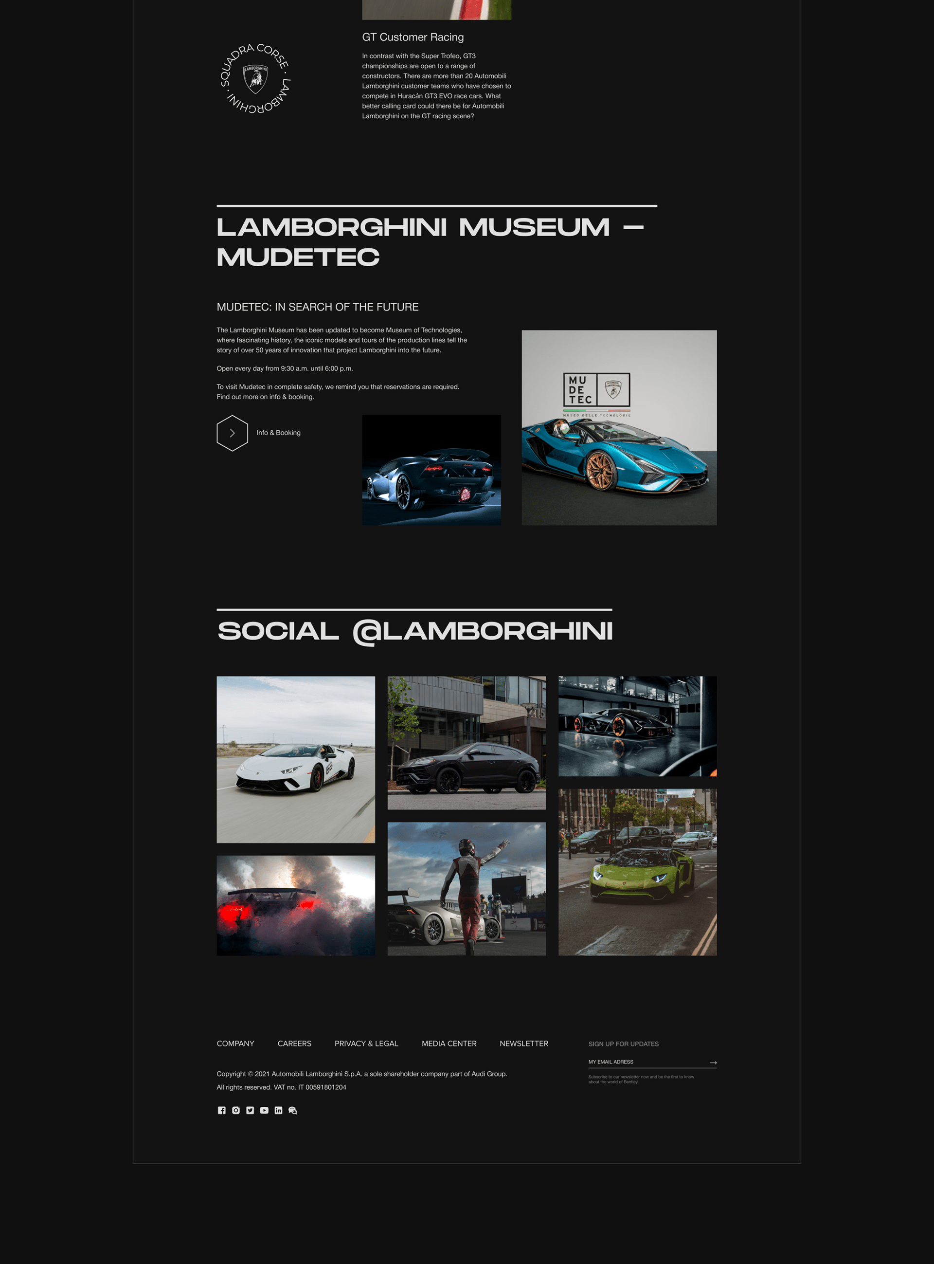 Lamborghini — New Website Concept — Изображение №4 — Интерфейсы на Dprofile