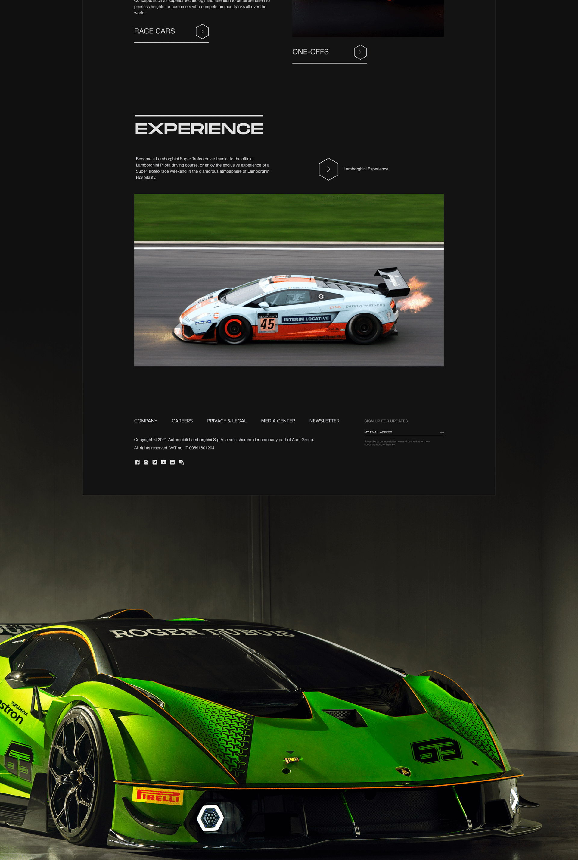 Lamborghini — New Website Concept — Изображение №16 — Интерфейсы на Dprofile