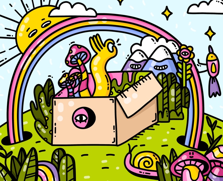 Doodle NFT-collection — Иллюстрация на Dprofile