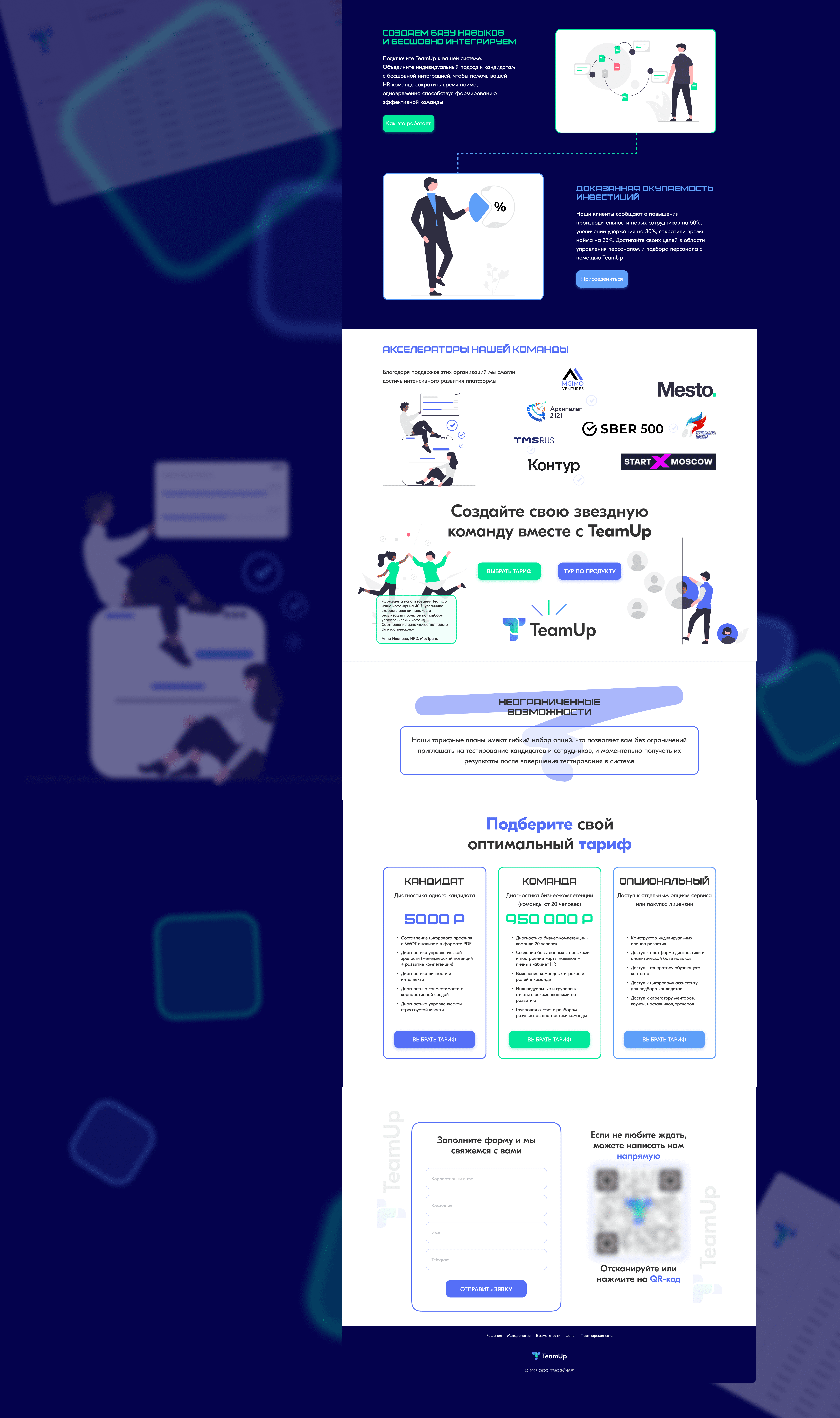 TeamUp - интеллектуальная HR-платформа — Изображение №4 — Интерфейсы на Dprofile