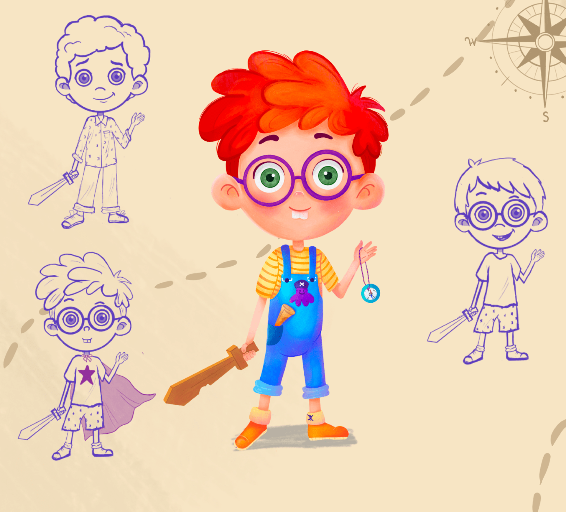 Character design of Felix — Изображение №2 — Иллюстрация на Dprofile