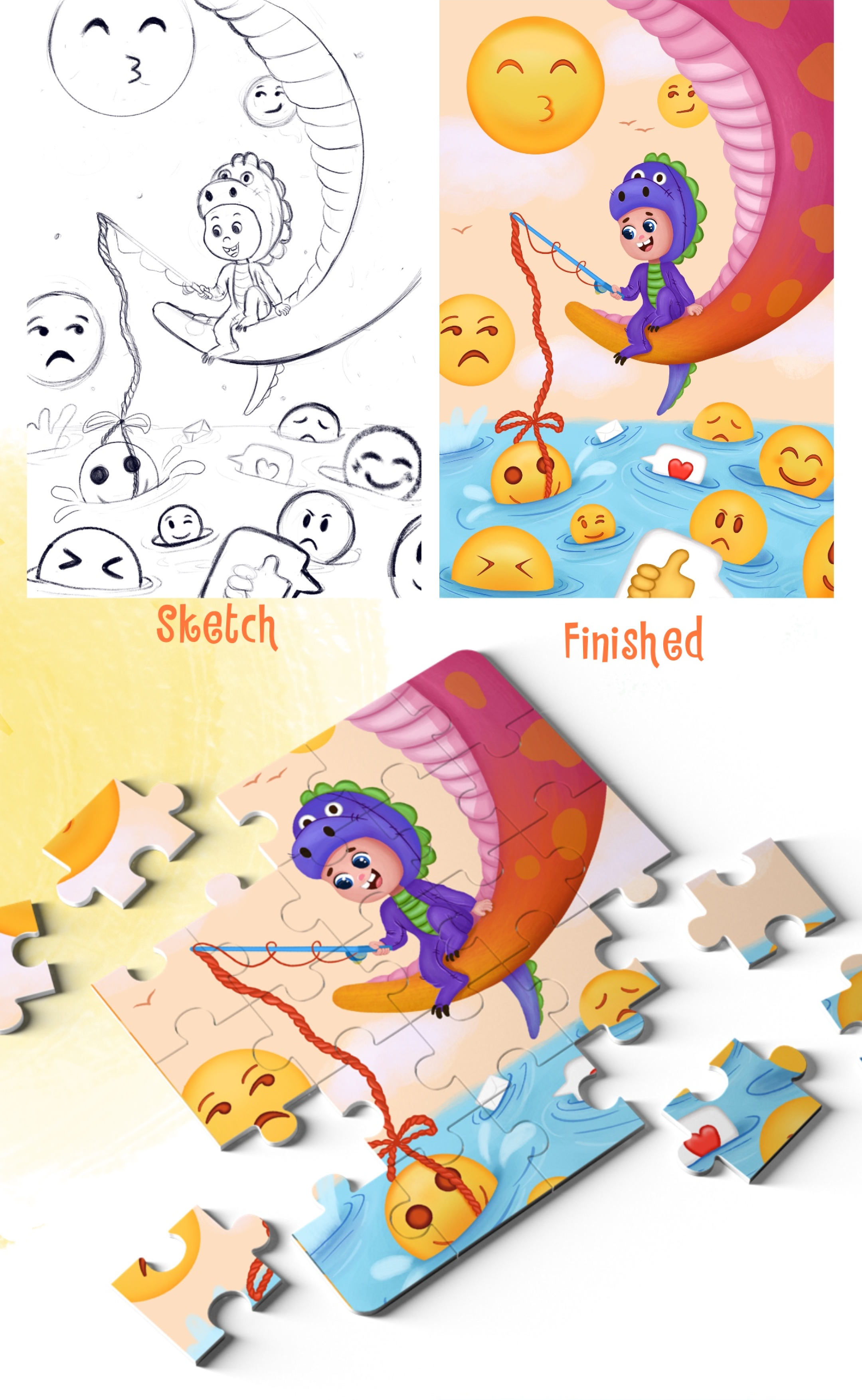 Illustrations for children's puzzles — Изображение №6 — Иллюстрация на Dprofile