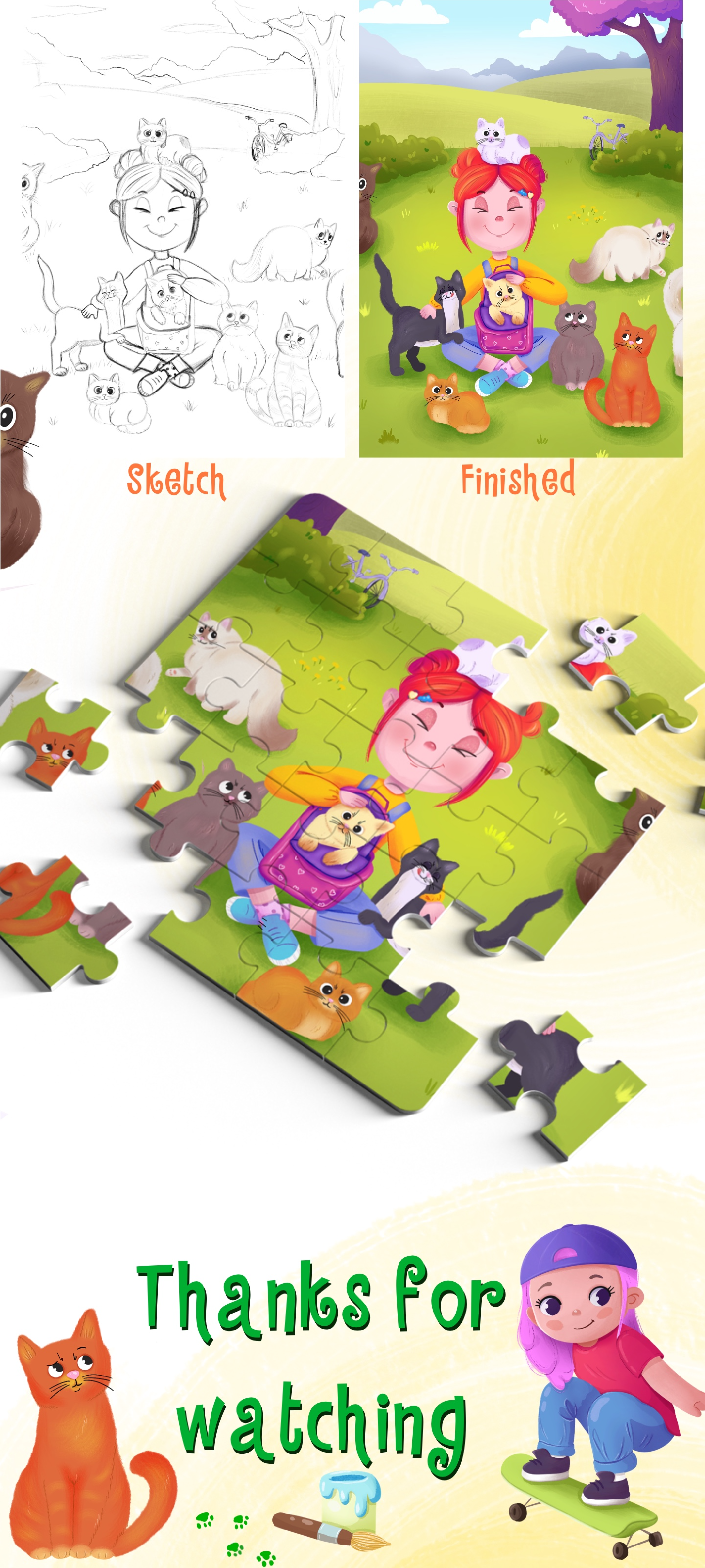 Illustrations for children's puzzles — Изображение №9 — Иллюстрация на Dprofile