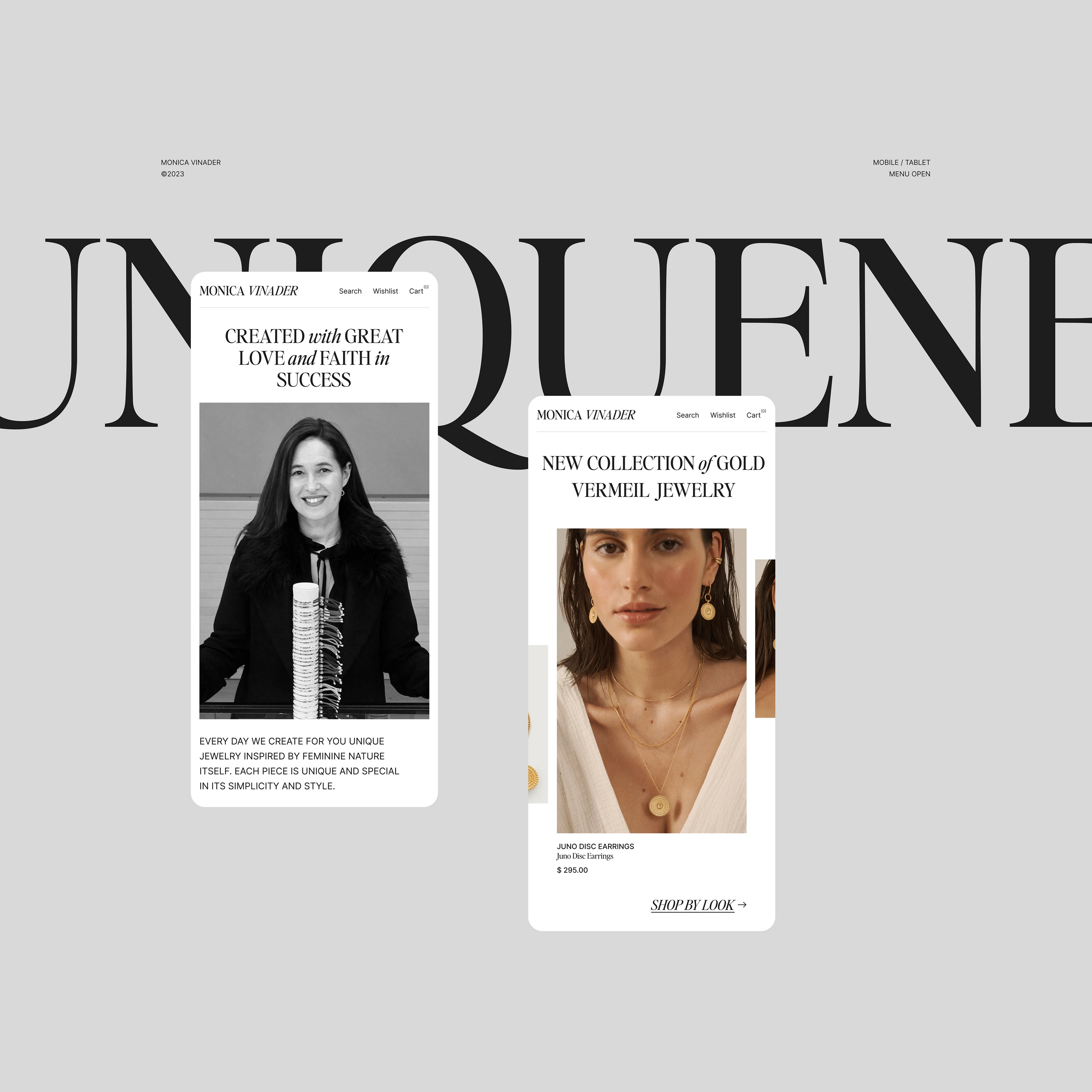 Monica Vinader – Website — Изображение №6 — Интерфейсы, Графика на Dprofile