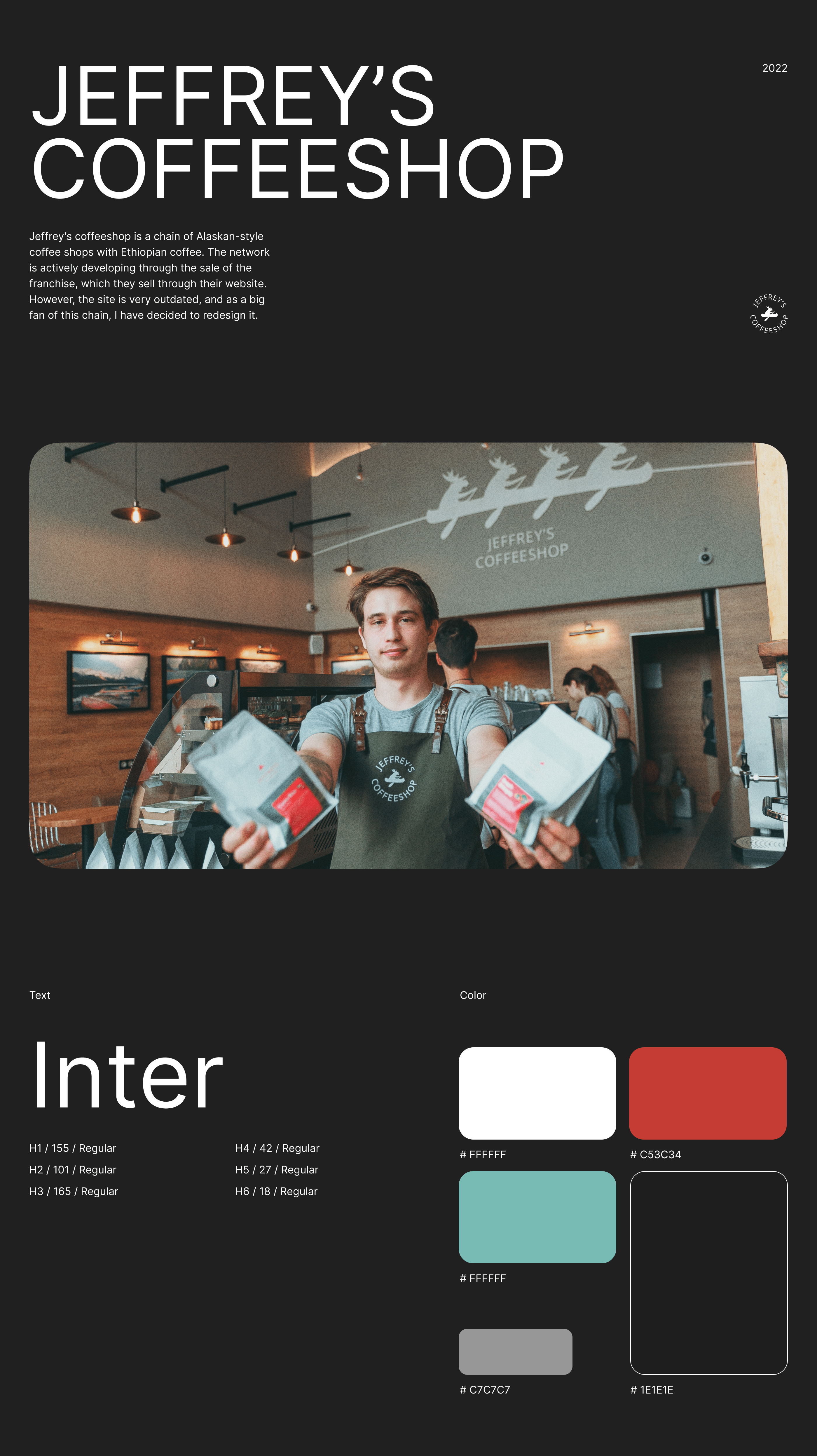 Website redesign for Jeffrey's coffeeshop — Изображение №1 — Интерфейсы на Dprofile