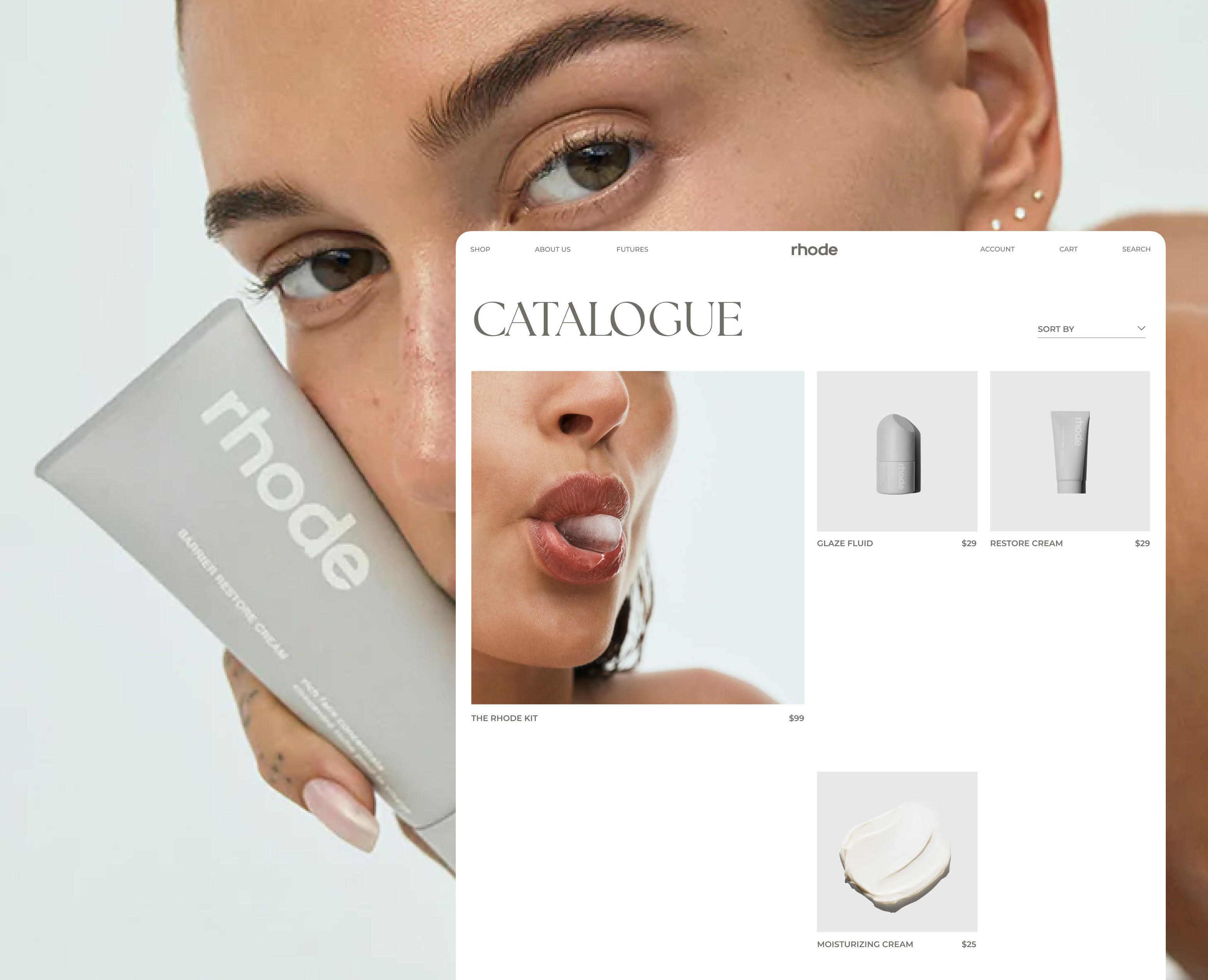 Online cosmetic store — Интерфейсы на Dprofile