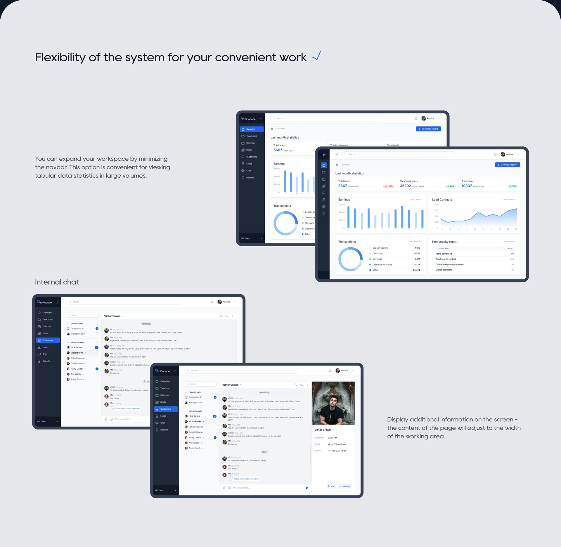 ProFinance - банковская CRM-система — Изображение №12 — Интерфейсы на Dprofile