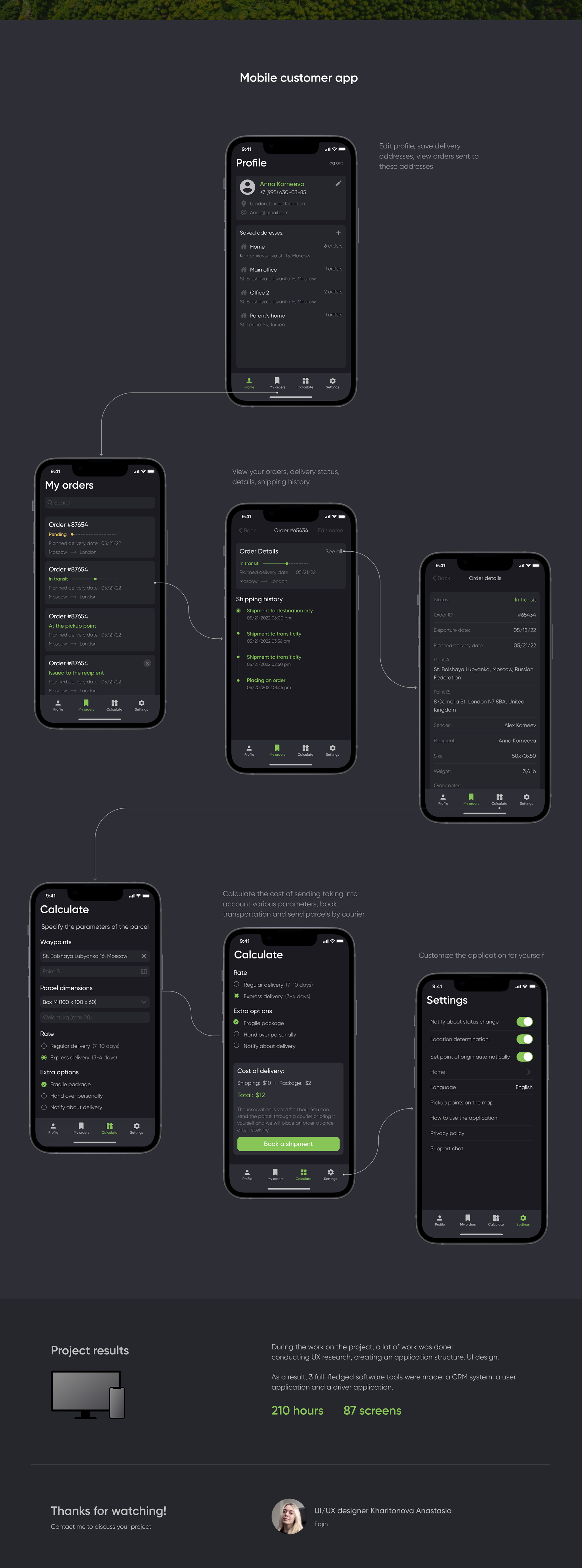Дизайн логистической CRM-системы — Изображение №6 — Интерфейсы на Dprofile