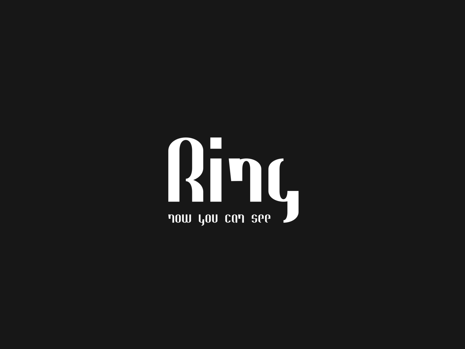 Ring Eyes Font — Изображение №1 — Графика на Dprofile