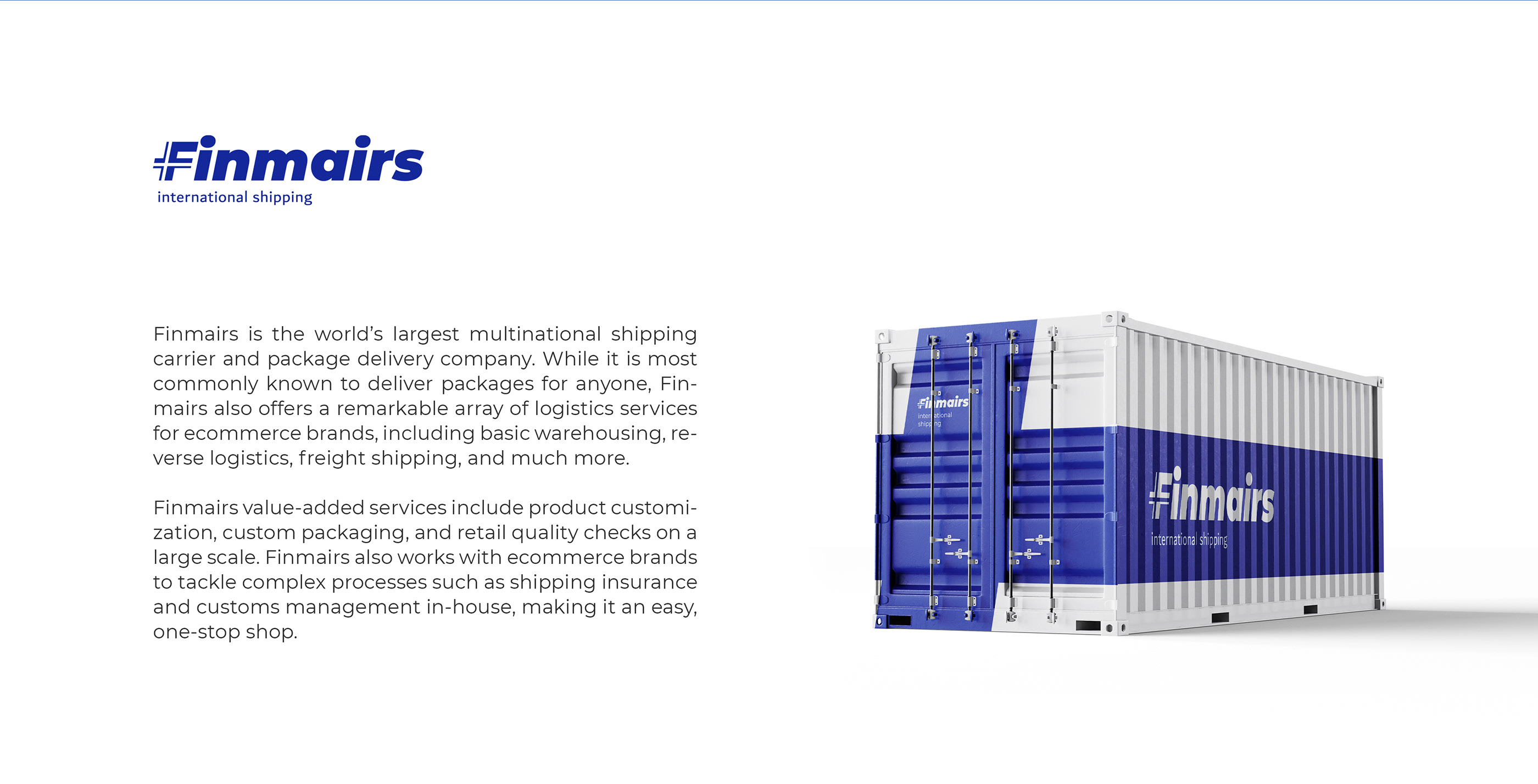 Finmairs — logistic identity — Изображение №2 — Брендинг на Dprofile