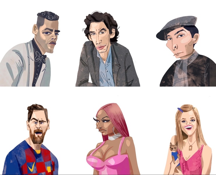 Челлендж Caricature resolution 2024 — Иллюстрация на Dprofile
