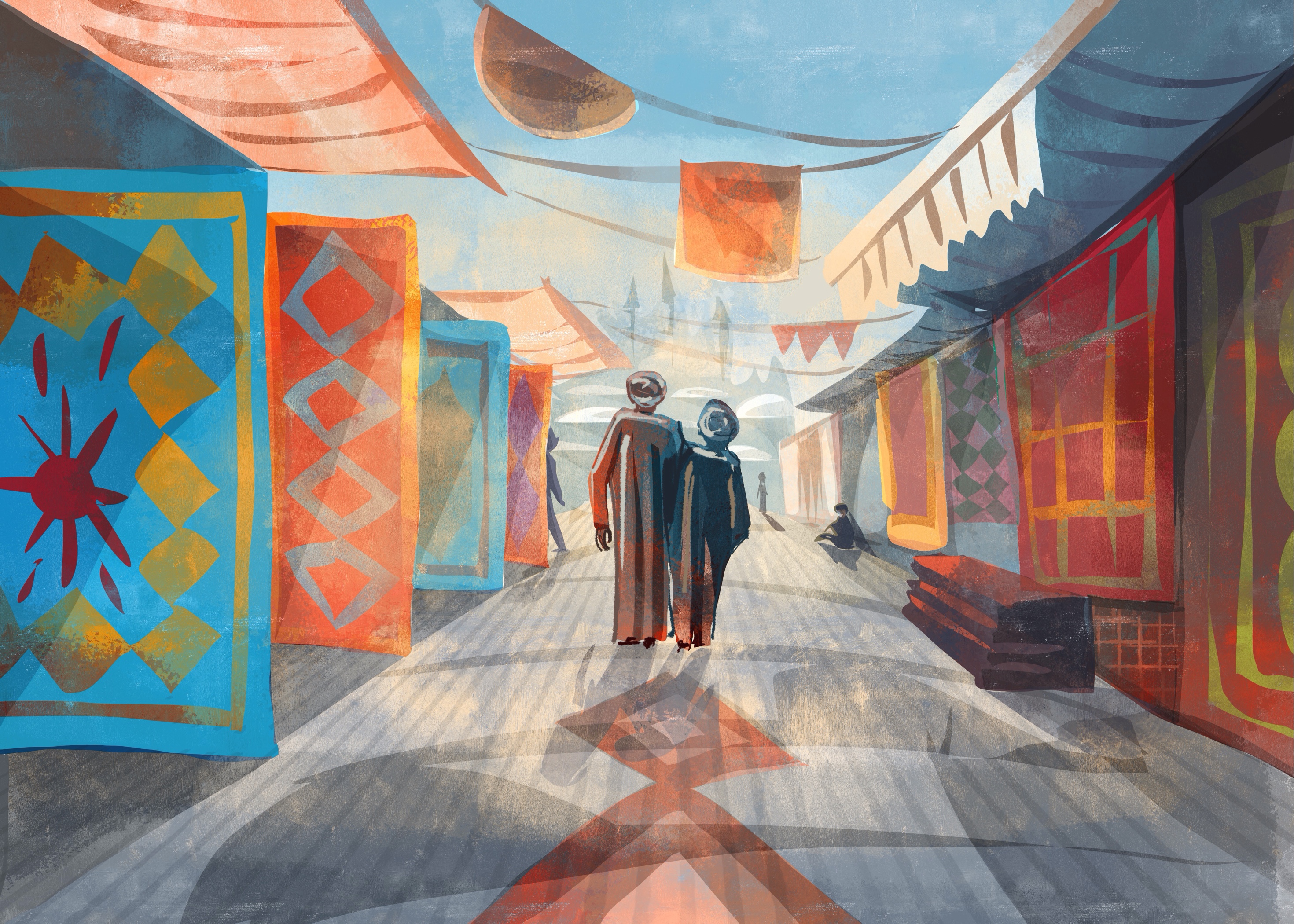 Серия иллюстраций «На турецком ковровом базаре» — Изображение №3 — Иллюстрация на Dprofile