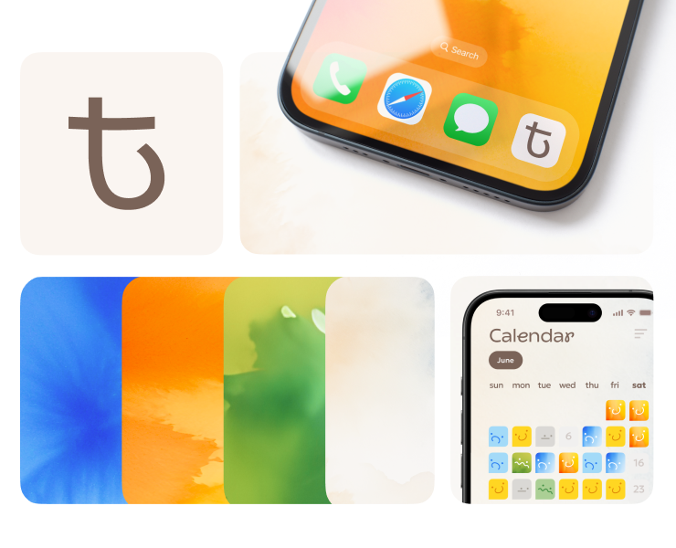 Hint | mood tracker app — Интерфейсы, Брендинг на Dprofile