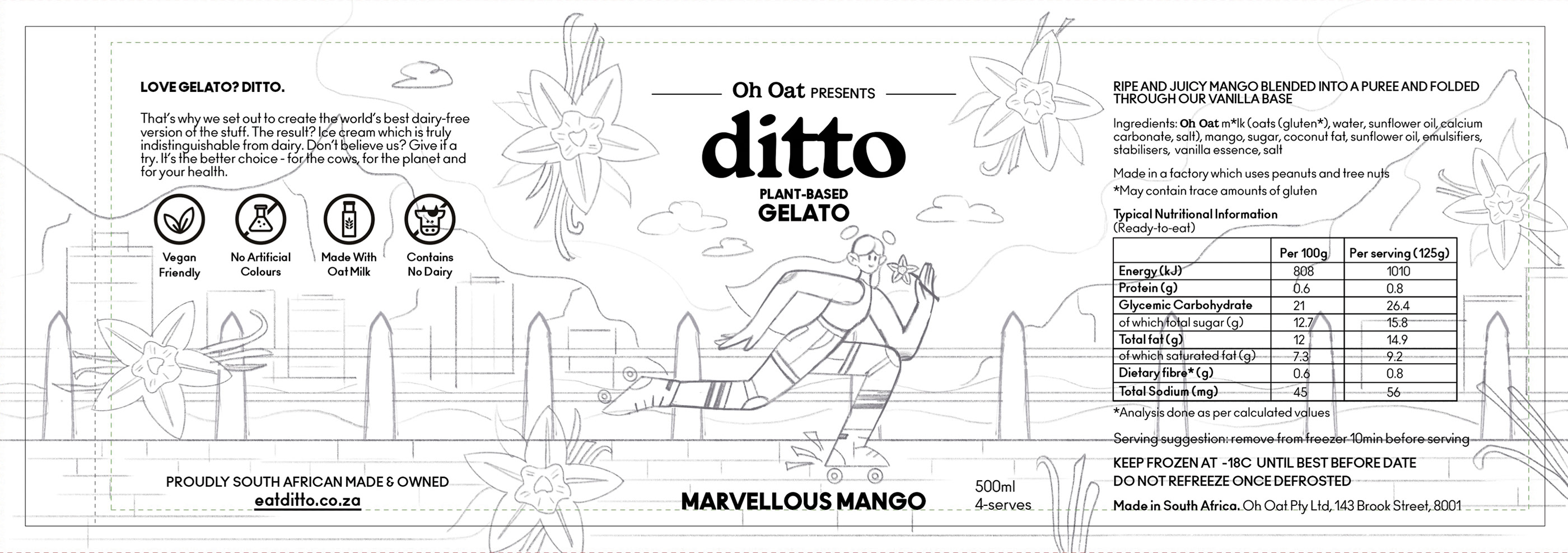 Ditto - Веганское мороженое — Изображение №4 — Брендинг, Иллюстрация на Dprofile