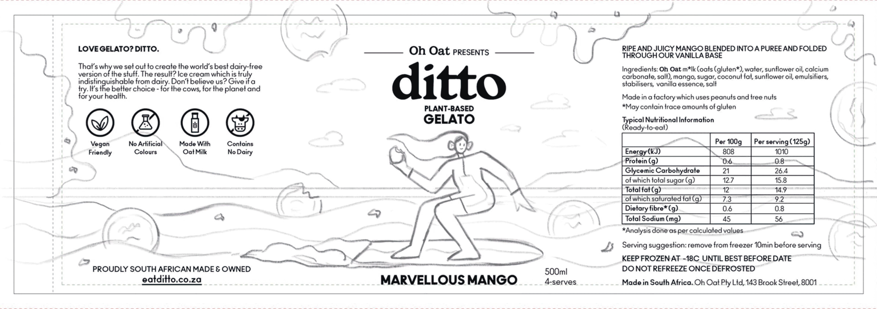 Ditto - Веганское мороженое — Изображение №5 — Брендинг, Иллюстрация на Dprofile